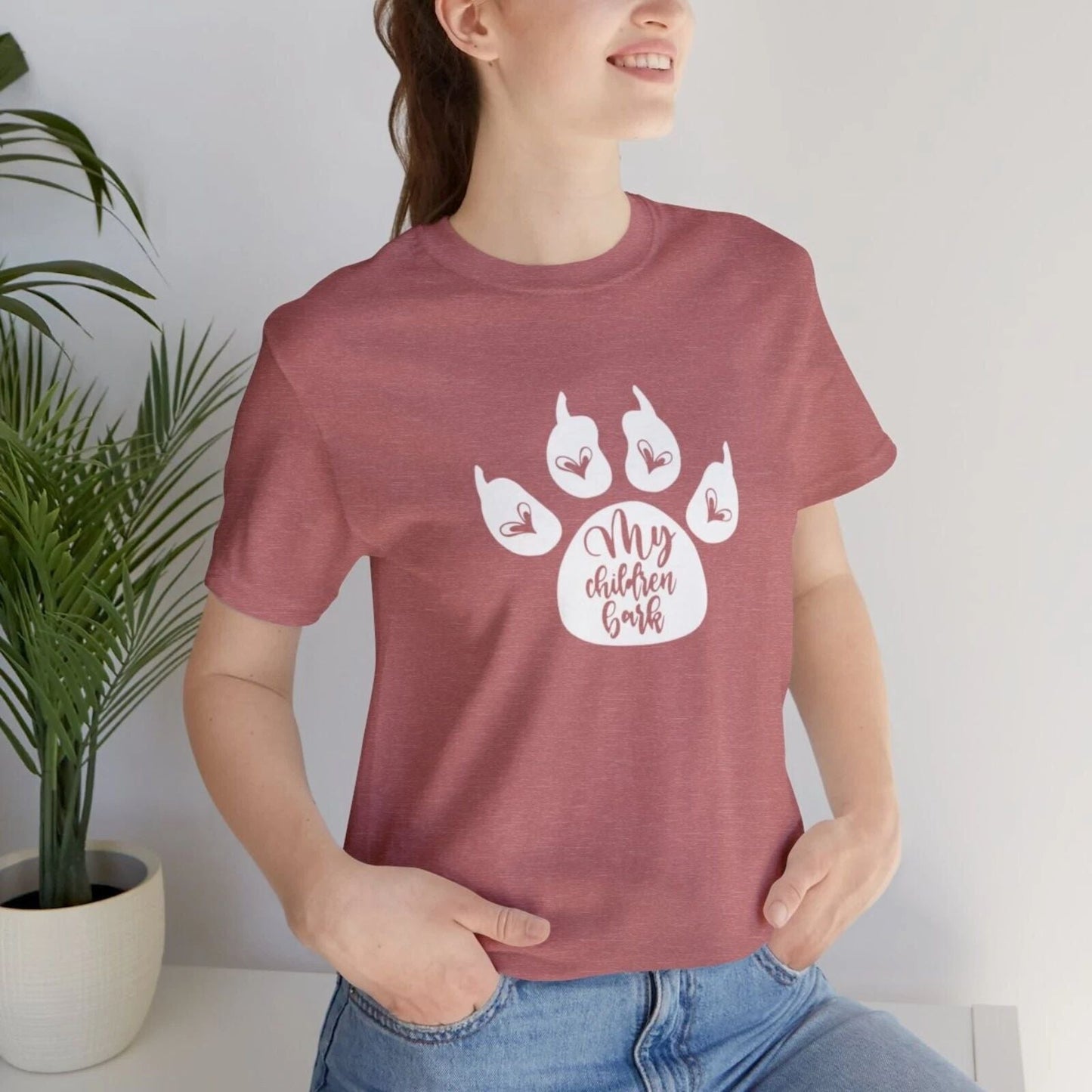 My children bark T-Shirt, Dog lover T-Shirt Unisex T-shirt, Sweatshirt, Hoodie, Long Sleeve Tee - T-Shirt, Sweatshirt, Hoodie