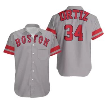 Boston Red Sox Classic Jersey Tribute Hawaiian Shirt baseball jersey product view 1