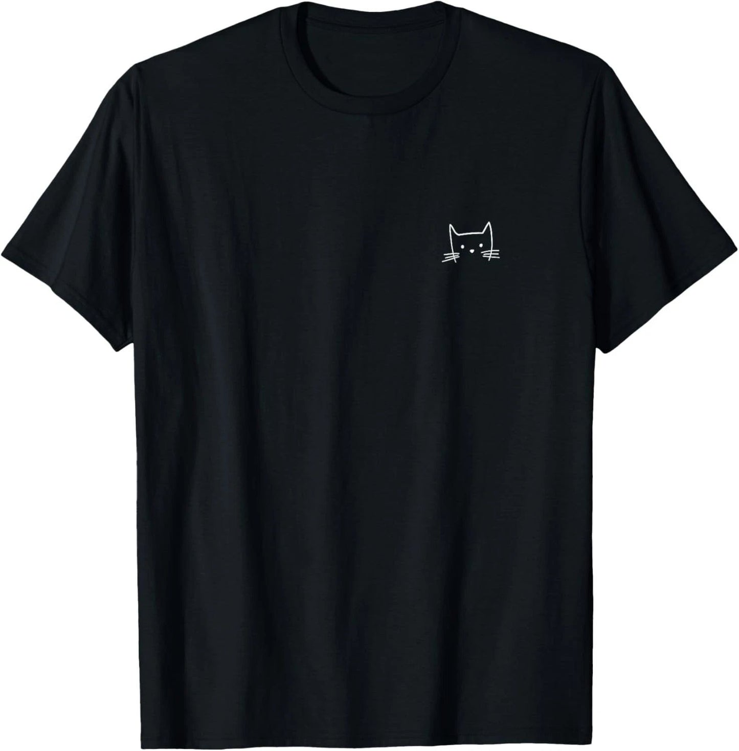 Small Cat Face Cat Lover Funny Cat Minimalist Subtle Cat T-Shirt unisex T-Shirt Unisex T-shirt, Sweatshirt, Hoodie, Long Sleeve Tee - T-Shirt, Sweatshirt, Hoodie