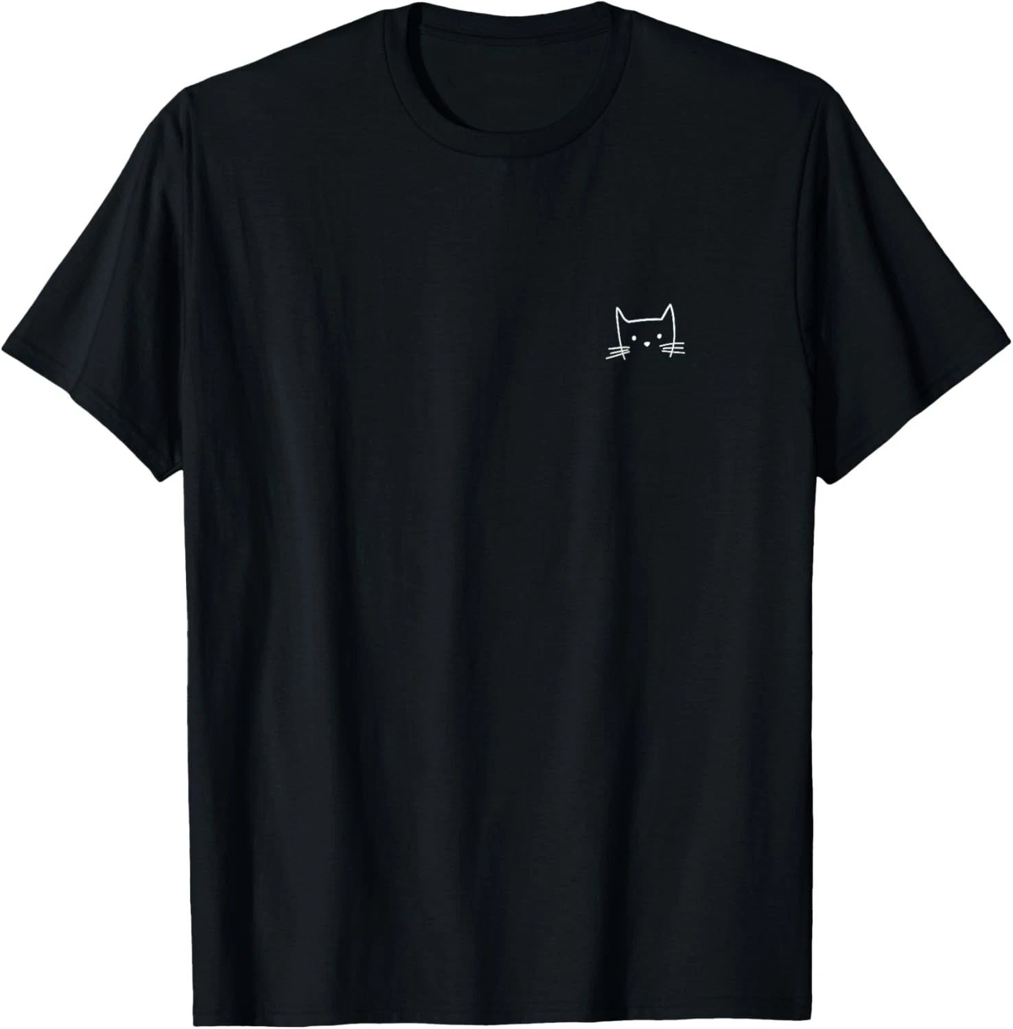 Small Cat Face Cat Lover Funny Cat Minimalist Subtle Cat T-Shirt unisex T-Shirt Unisex T-shirt, Sweatshirt, Hoodie, Long Sleeve Tee - T-Shirt, Sweatshirt, Hoodie