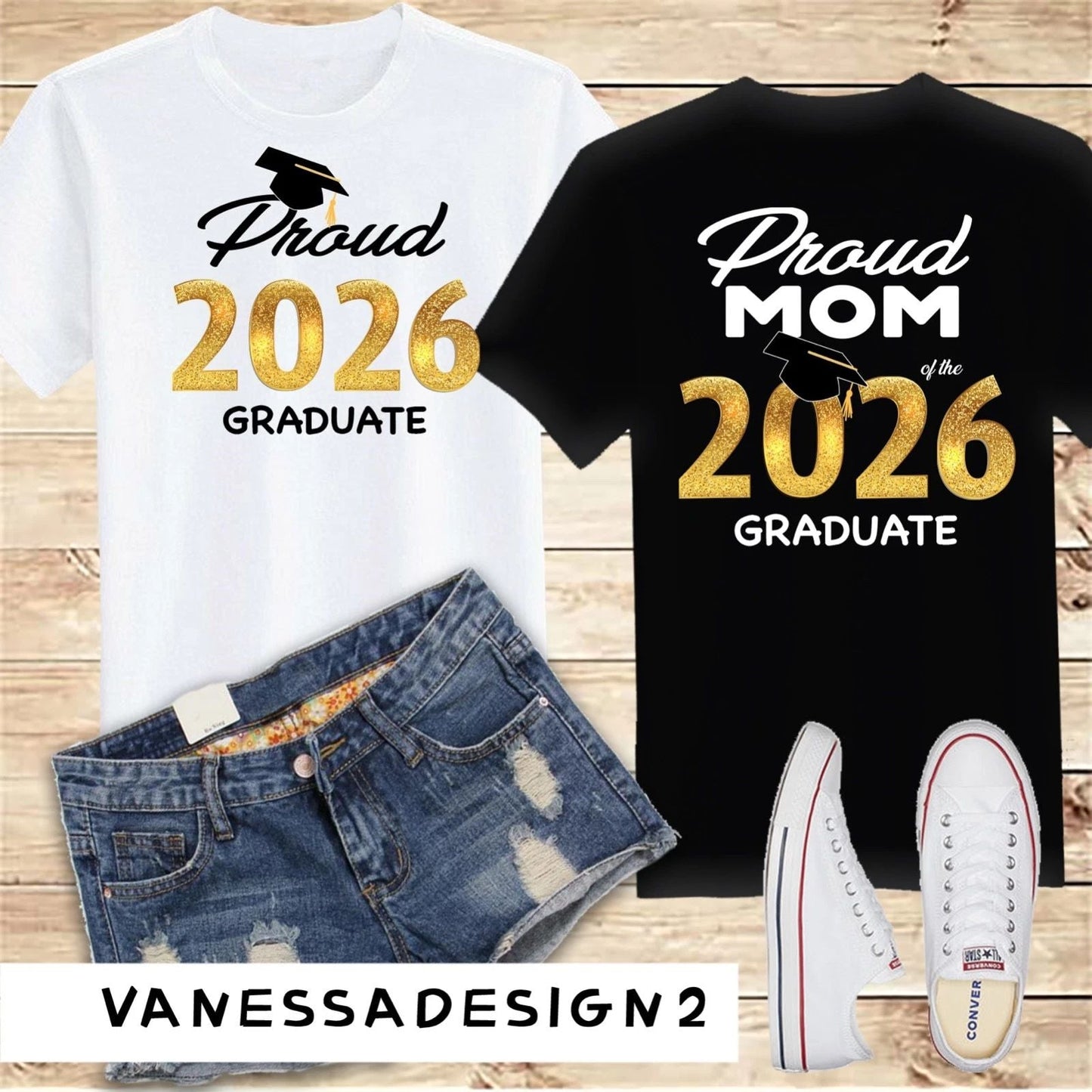 Family Graduation Shirts 2026, Personalized Graduation Shirts for Family Custom Unisex T-shirt, Sweatshirt, Hoodie, Long Sleeve Tee - T-Shirt, Sweatshirt, Hoodie