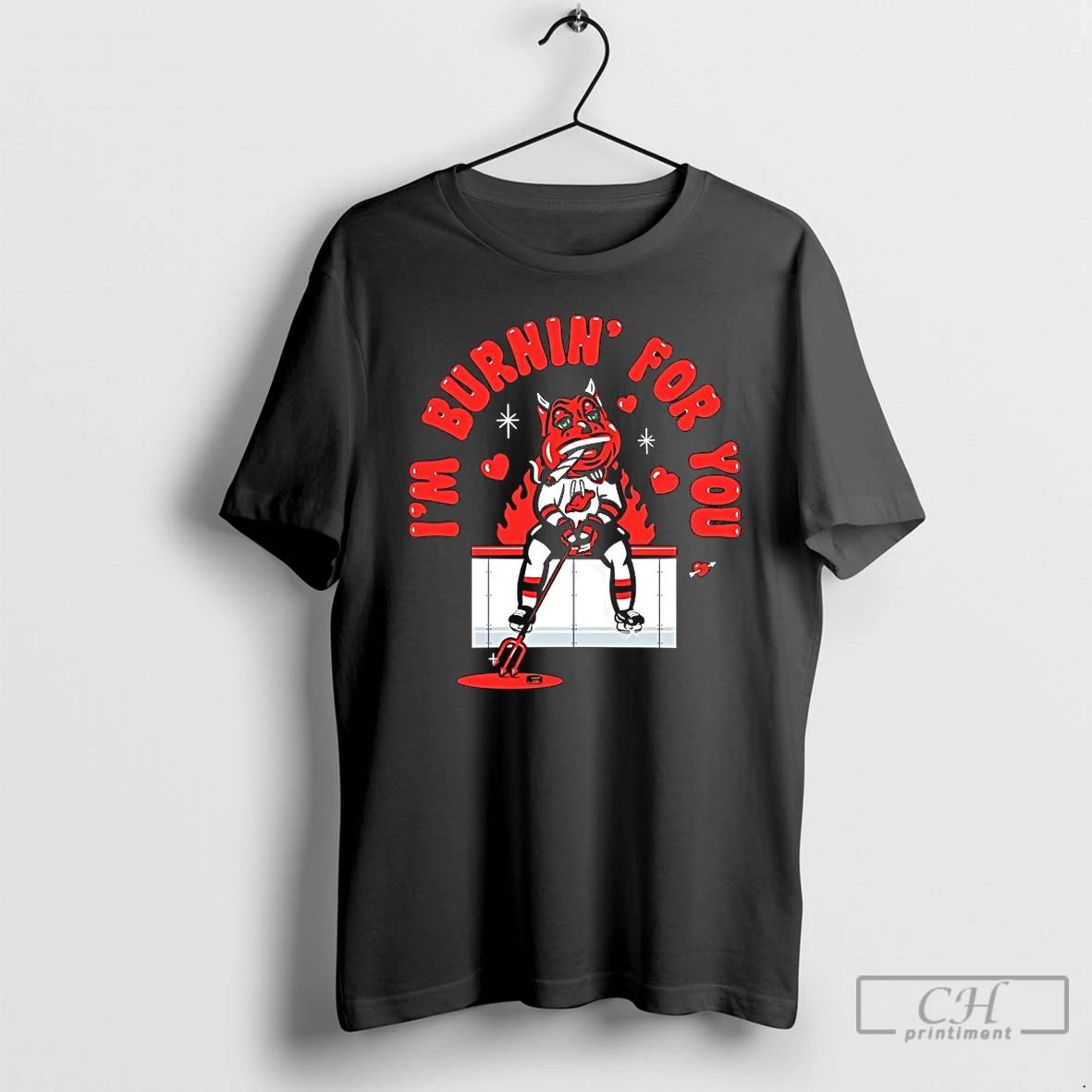 Classic New Jersey Devils Satan Cigar Im Burnin For You hockey jersey product view 1
