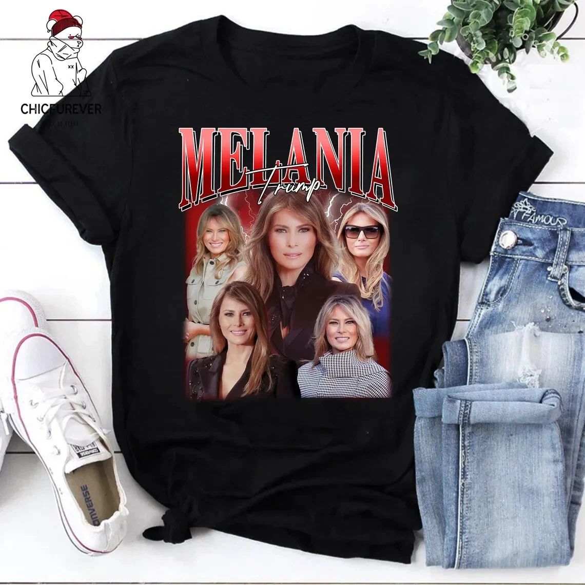 Melania Trump Bootleg Vintage Shirt, Melania Trump Shirt, Melania Trump Retro 90 Unisex T-shirt, Sweatshirt, Hoodie, Long Sleeve Tee - T-Shirt, Sweatshirt, Hoodie