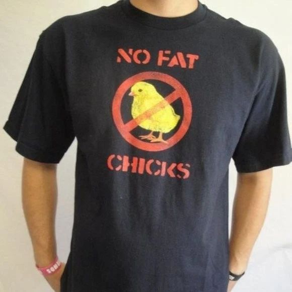 No Fat Chicks T-shirt - Funny Shirt - Humorous Gif Unisex T-shirt, Sweatshirt, Hoodie, Long Sleeve Tee - T-Shirt, Sweatshirt, Hoodie