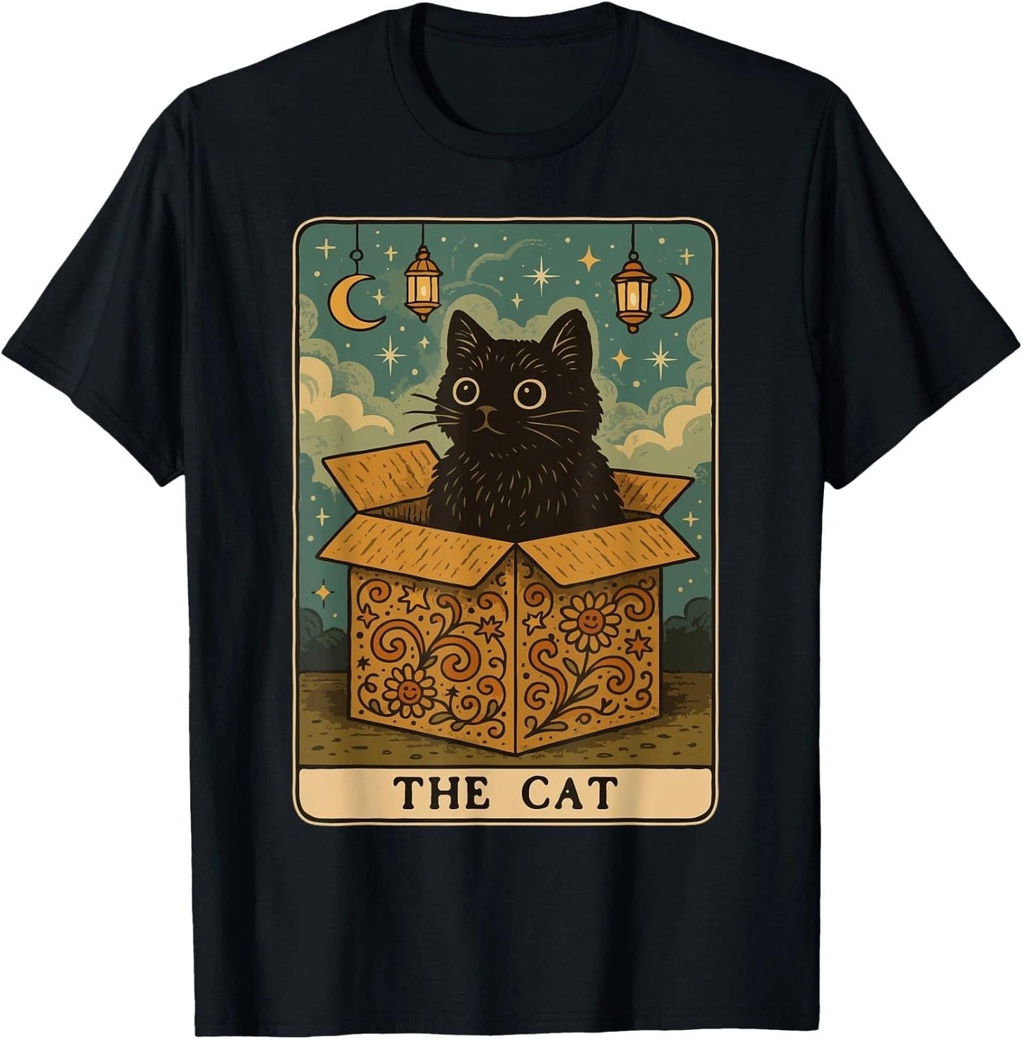 The Cat Tarot Card Cat Lover Funny Cat T-Shirt, Halloween Cat Tshirt Unisex Tees Unisex T-shirt, Sweatshirt, Hoodie, Long Sleeve Tee - T-Shirt, Sweatshirt, Hoodie