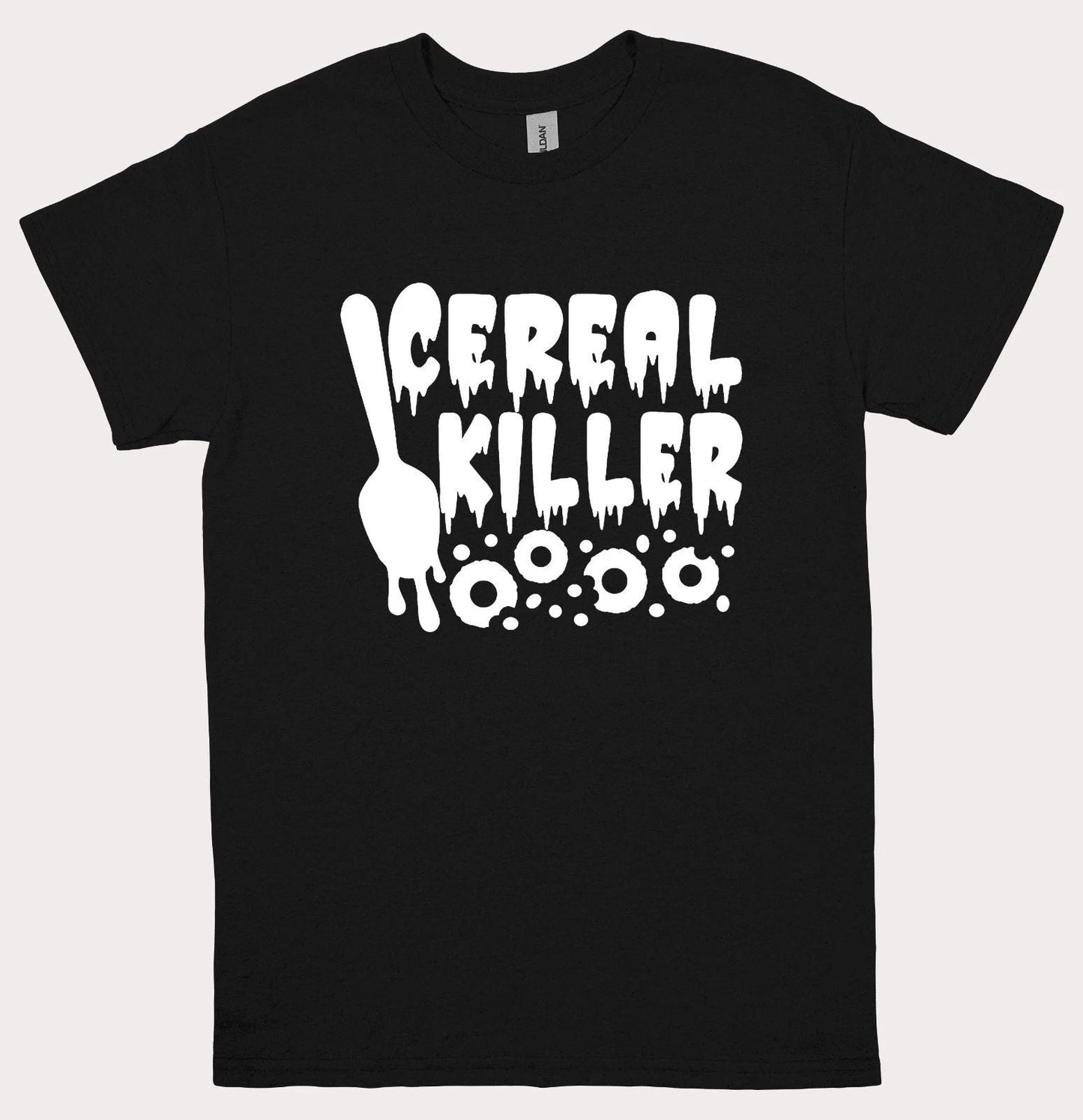 Funny Cereal Killer T-Shirt Mens Womens Foodie Halloween Black Unisex T-shirt, Sweatshirt, Hoodie, Long Sleeve Tee - T-Shirt, Sweatshirt, Hoodie