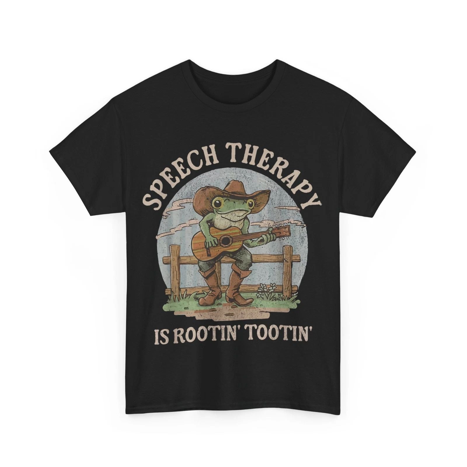 HOT Speech Therapy Is Rootin Tootin Cute Western Frog SLP T-Shirt Unisex T-shirt, Sweatshirt, Hoodie, Long Sleeve Tee - T-Shirt, Sweatshirt, Hoodie