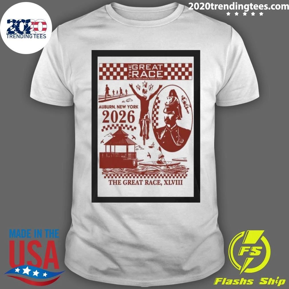 The Great Race XLVIII Auburn New York Tour 2026 Shirt Unisex T-shirt, Sweatshirt, Hoodie, Long Sleeve Tee - T-Shirt, Sweatshirt, Hoodie