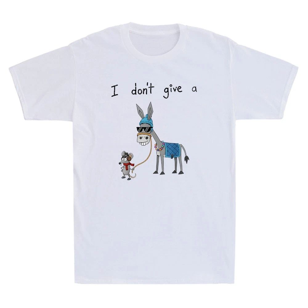 I Don't Give A Rats Asss Azz Ass Funny Donkey Mouse Cartoon Meme Men's T-Shirt Unisex T-shirt, Sweatshirt, Hoodie, Long Sleeve Tee - T-Shirt, Sweatshirt, Hoodie