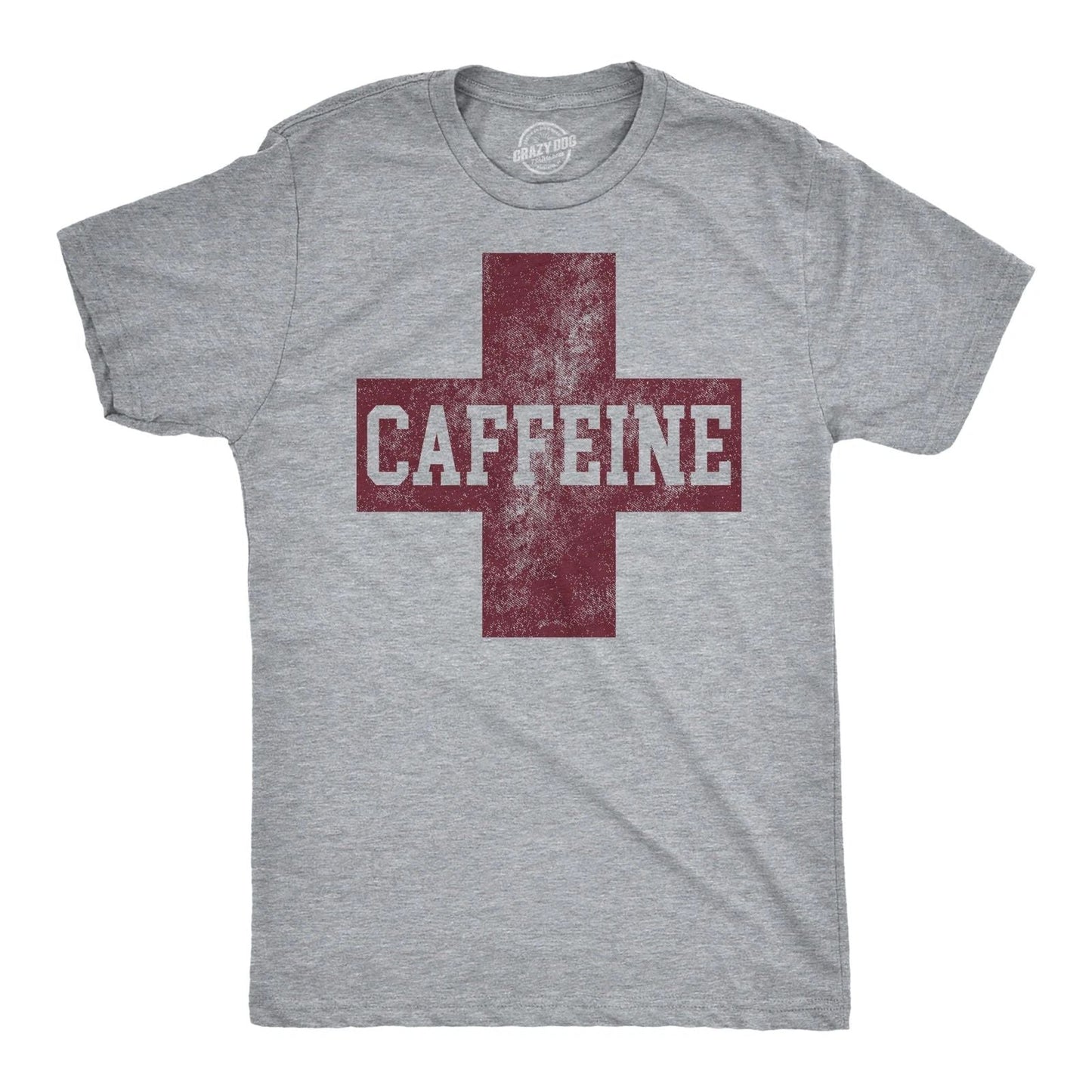 Mens Funny T Shirts Caffeine Red Cross Sarcastic Coffee Graphic Novelty Tee For Unisex T-shirt, Sweatshirt, Hoodie, Long Sleeve Tee - T-Shirt, Sweatshirt, Hoodie