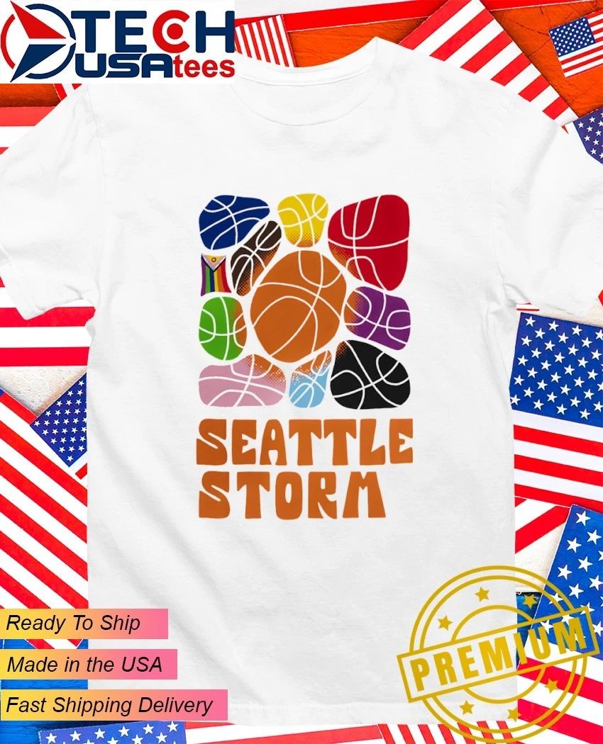 Seattle Storm Basketball WNBA Pride Ball shirt Unisex T-shirt, Sweatshirt, Hoodie, Long Sleeve Tee - T-Shirt, Sweatshirt, Hoodie
