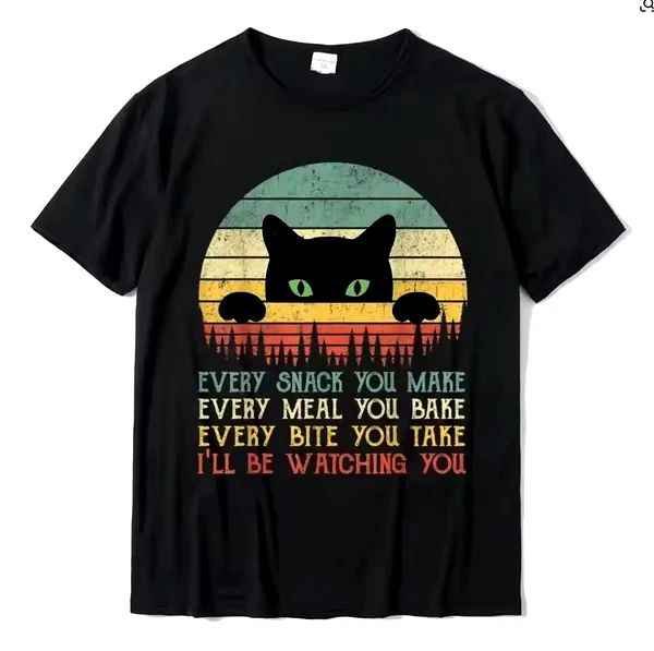 NEW Every Snack You Make shirt, XL, Black Cat, 46" circum. Funny Crazy Cat Lover Unisex T-shirt, Sweatshirt, Hoodie, Long Sleeve Tee - T-Shirt, Sweatshirt, Hoodie