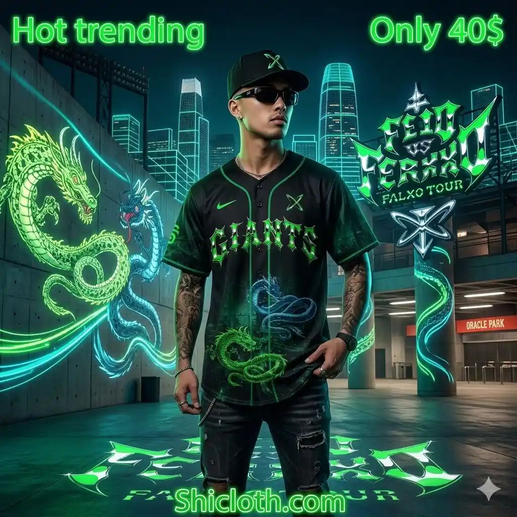 San Francisco Giants x FEID vs FERXXO Falxo Tour 2026 Edition Jersey baseball jersey product view 2