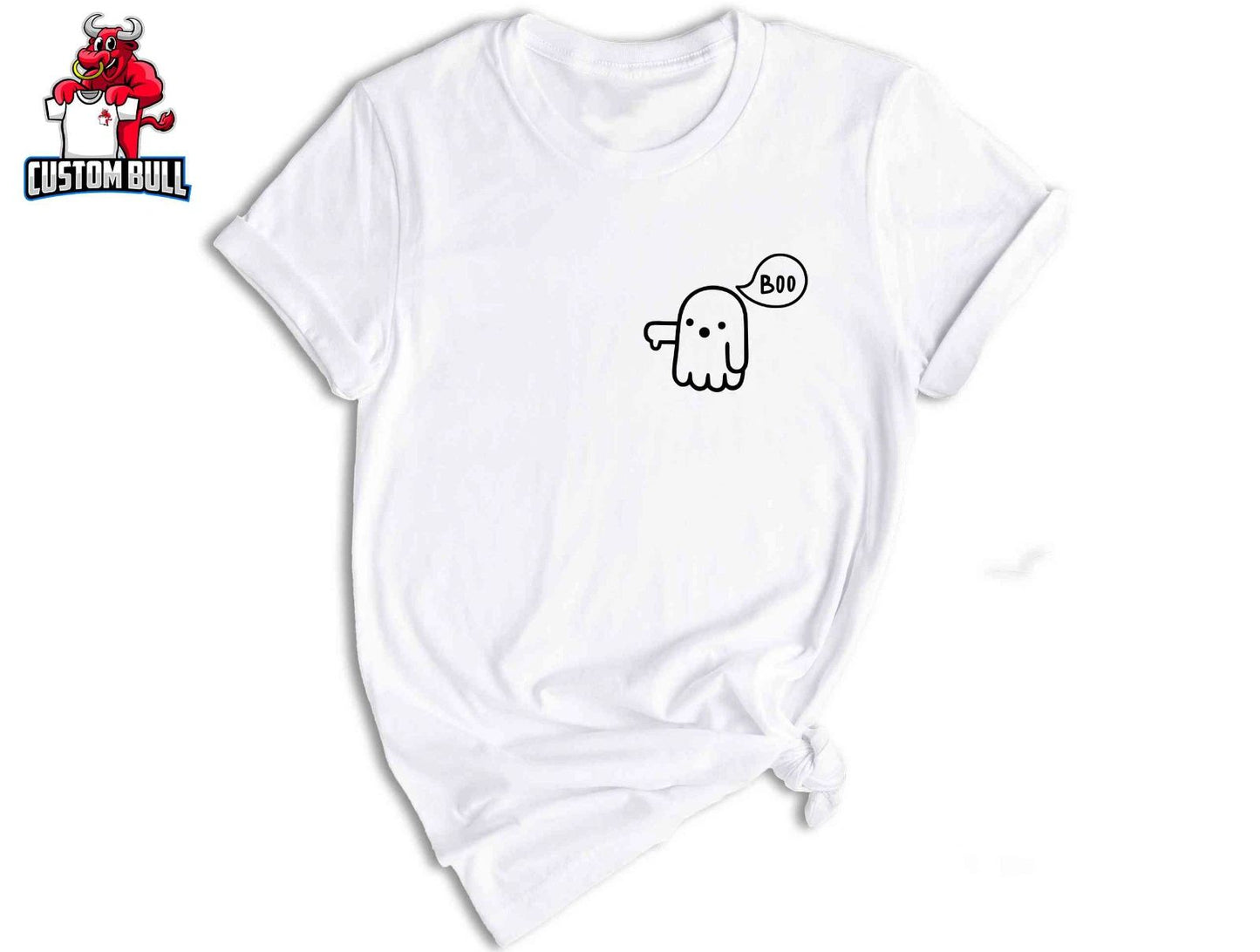 Boo Ghost Thumb Down Shirt, Cute Ghost T-Shirt, Boo Spooky Season Shirt Unisex T-shirt, Sweatshirt, Hoodie, Long Sleeve Tee - T-Shirt, Sweatshirt, Hoodie