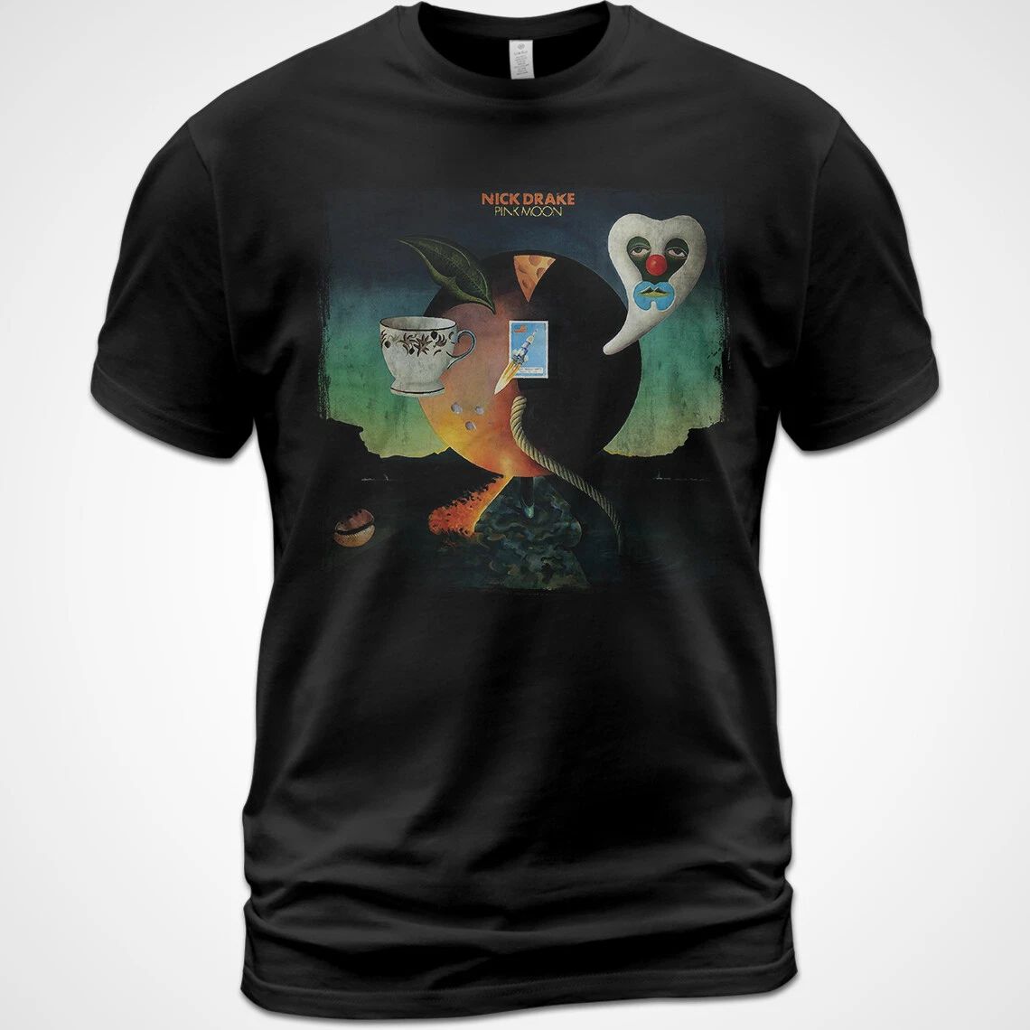 Cotton T-Shirt Nick Drake Pink Moon Album Tee Pink Moon Place to Be Road Unisex T-shirt, Sweatshirt, Hoodie, Long Sleeve Tee - T-Shirt, Sweatshirt, Hoodie