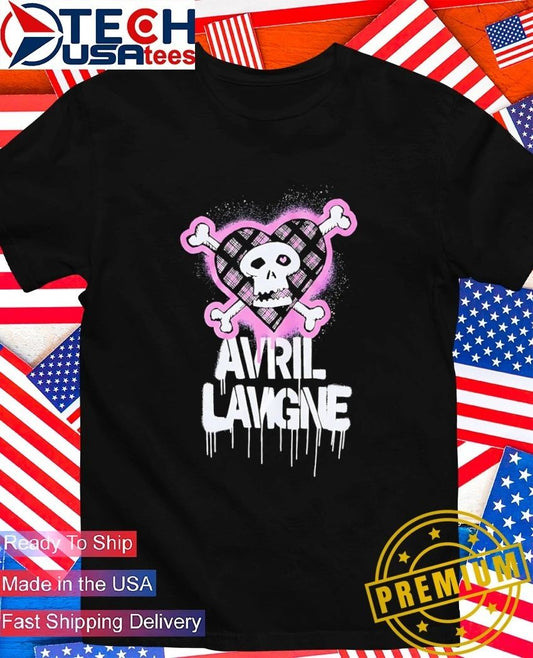 Avril Lavigne Pink Punk Skull shirt Unisex T-shirt, Sweatshirt, Hoodie, Long Sleeve Tee - T-Shirt, Sweatshirt, Hoodie