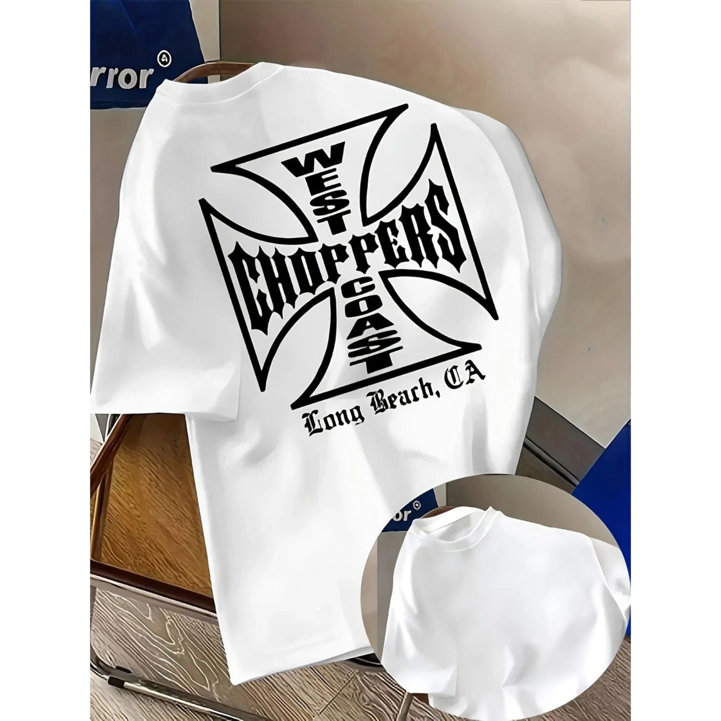 West Coast Cross Biker Shirt Long Beach CA Motorcycle Graphic Tee Unisex T-shirt, Sweatshirt, Hoodie, Long Sleeve Tee - T-Shirt, Sweatshirt, Hoodie