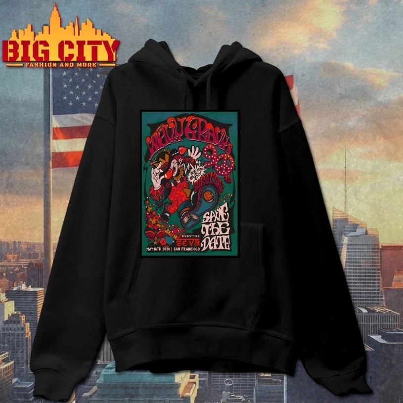 Wavy Gravy's 90th Birthday San Francisco CA 5-16-2026 - Adult & Kids T-Shirts, Sweatshirts & Hoodies apparel design preview 2
