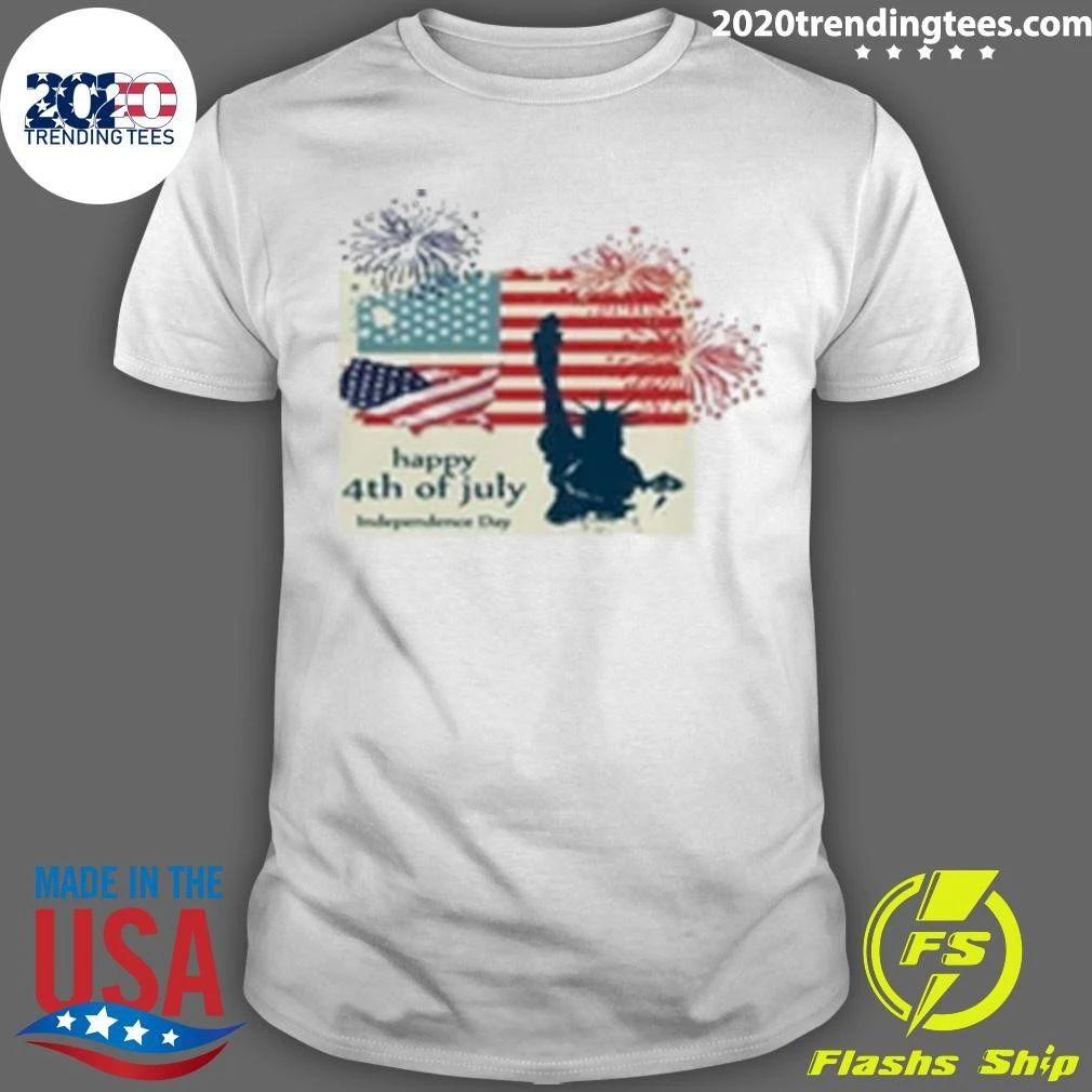 Happy 4th Of July 2026 USA Independence Day Shirt Unisex T-shirt, Sweatshirt, Hoodie, Long Sleeve Tee - T-Shirt, Sweatshirt, Hoodie