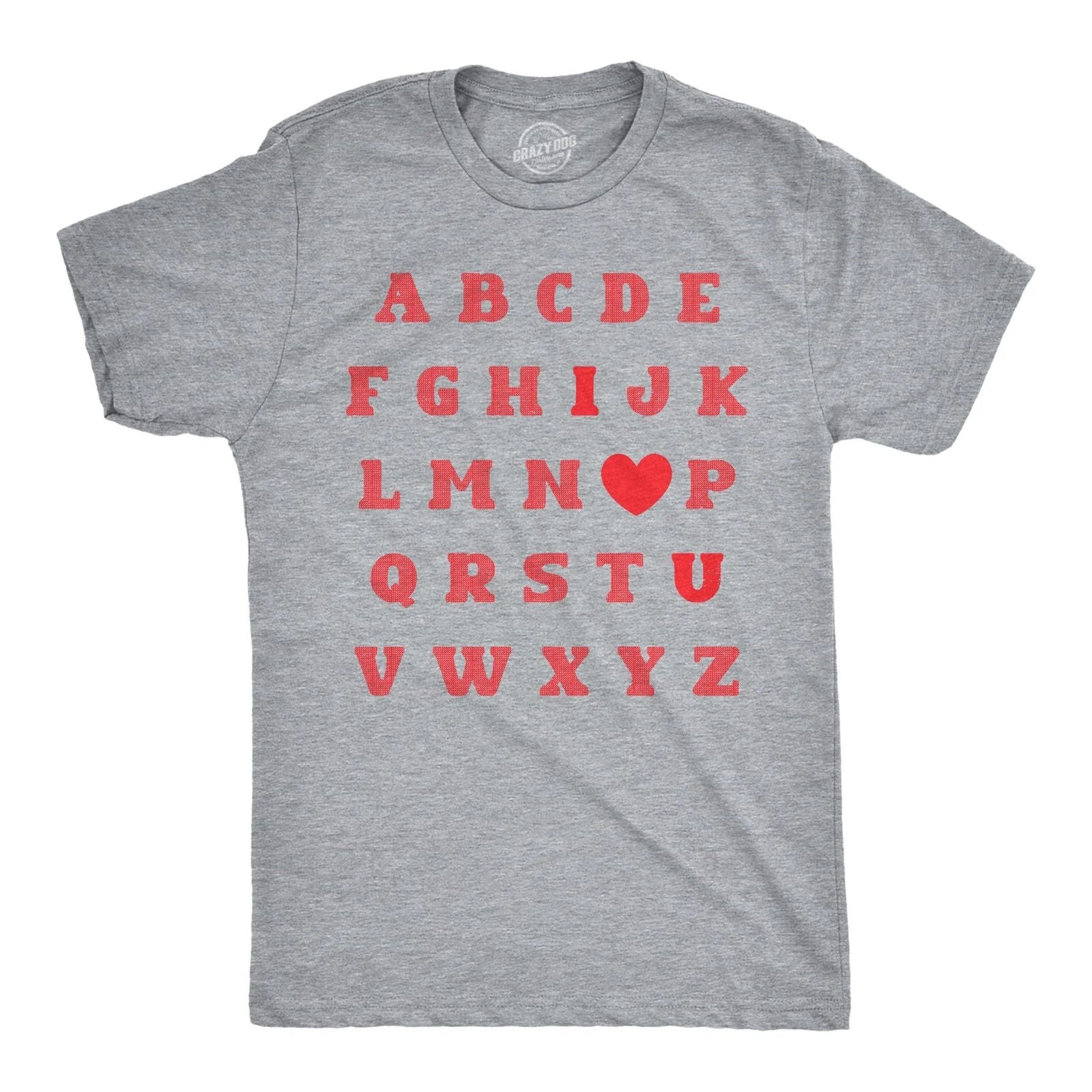 Mens Valentine Alphabet T Shirt Funny Cute Valentines Day Gift Lovers Tee for Unisex T-shirt, Sweatshirt, Hoodie, Long Sleeve Tee - T-Shirt, Sweatshirt, Hoodie