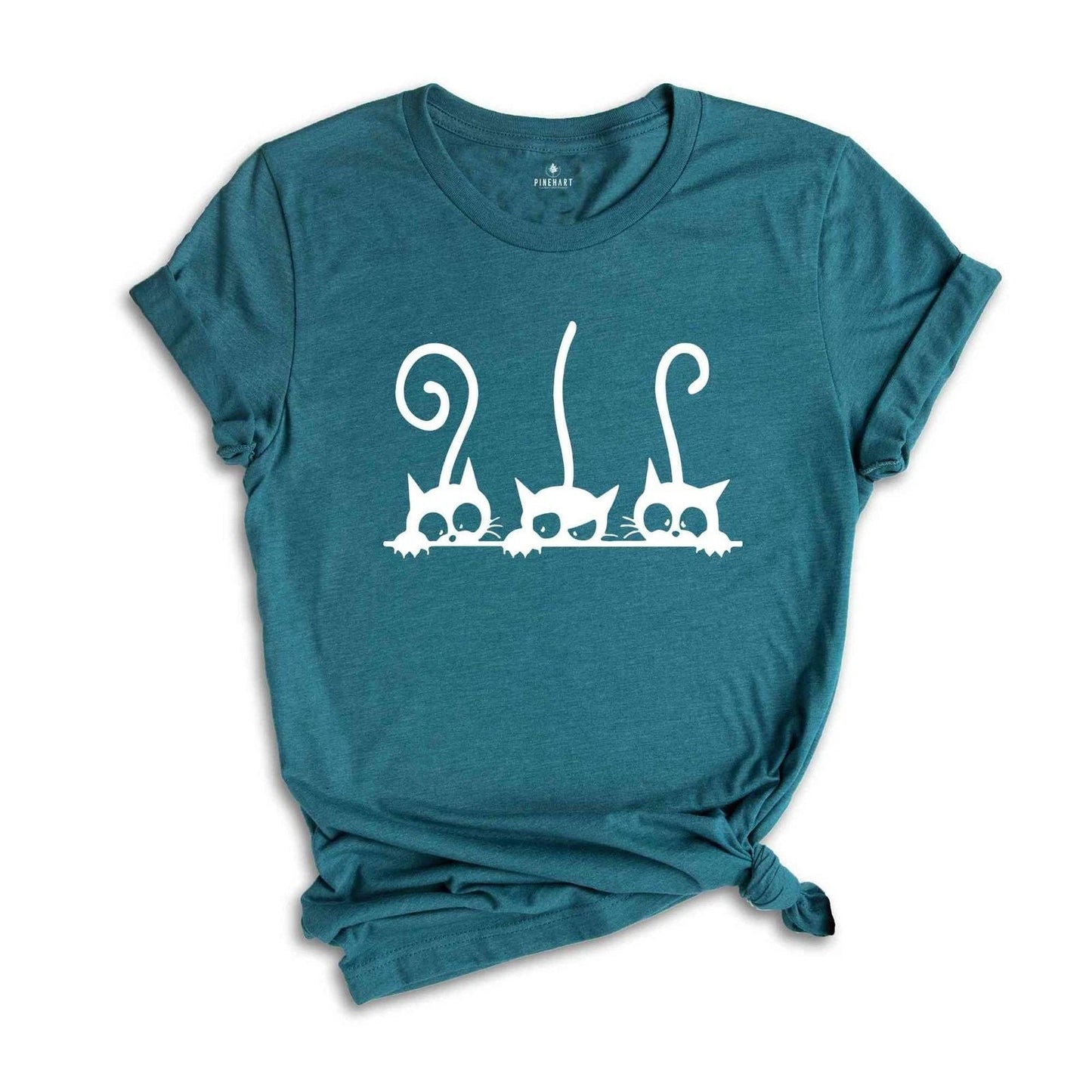 Cat Shirt, Cute Cat Shirt, Cat Lover Shirt, Pocket Cat Shirt, Cat Mom Tee, Cute Unisex T-shirt, Sweatshirt, Hoodie, Long Sleeve Tee - T-Shirt, Sweatshirt, Hoodie