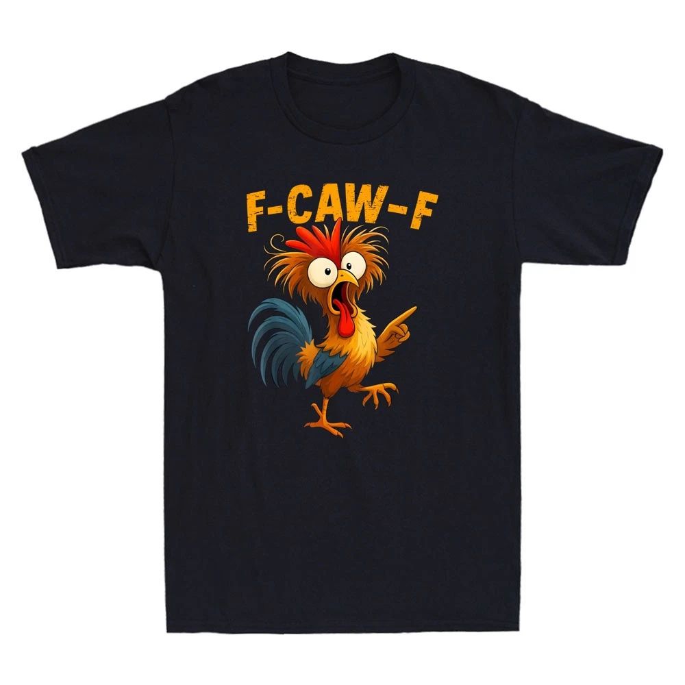 F Caw F Rooster Funny Bird Fcawf Chicken Whisperer Fawk Off Retro Men's T-Shirt Unisex T-shirt, Sweatshirt, Hoodie, Long Sleeve Tee - T-Shirt, Sweatshirt, Hoodie