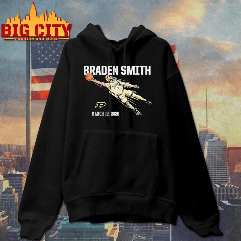 Purdue Men's Basketball Braden Smith Diving Assist - Adult & Kids T-Shirts, Sweatshirts & Hoodies apparel design preview 2