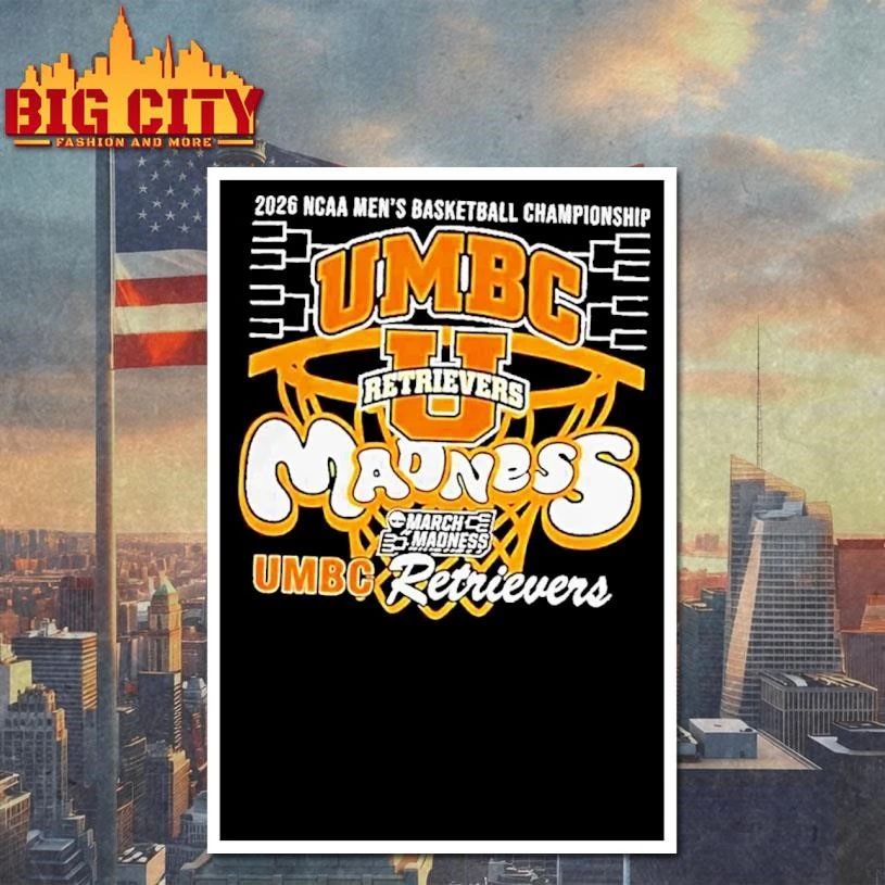 Umbc Retrievers 2026 Ncaa Mens Basketball - Adult & Kids T-Shirts, Sweatshirts & Hoodies apparel design preview 4
