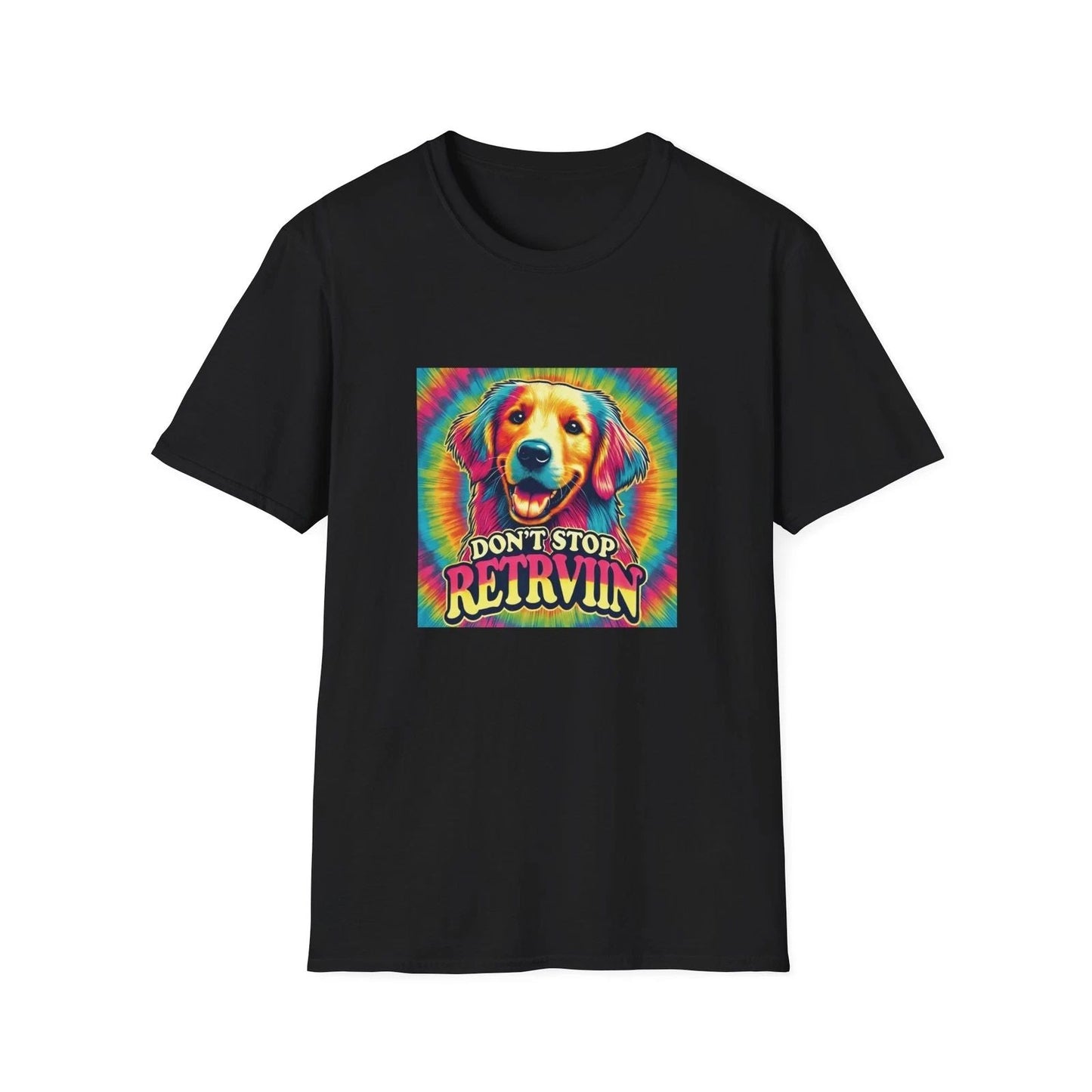 Retro Dog Lover Unisex T-Shirt - "Don't Stop Retrievin'" Unisex T-shirt, Sweatshirt, Hoodie, Long Sleeve Tee - T-Shirt, Sweatshirt, Hoodie