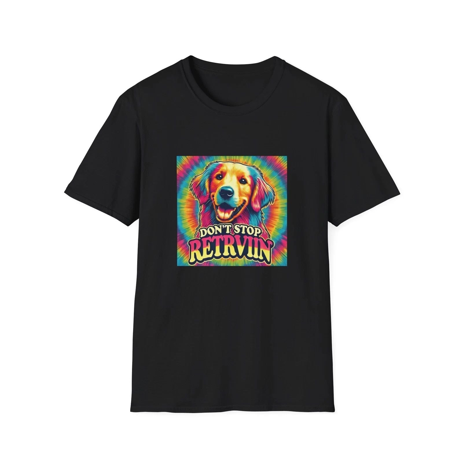 Retro Dog Lover Unisex T-Shirt - "Don't Stop Retrievin'" Unisex T-shirt, Sweatshirt, Hoodie, Long Sleeve Tee - T-Shirt, Sweatshirt, Hoodie
