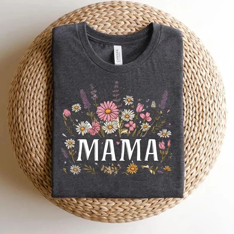 Floral Mom Cute Mothers Comfort Tee Unisex T-shirt, Sweatshirt, Hoodie, Long Sleeve Tee - T-Shirt, Sweatshirt, Hoodie