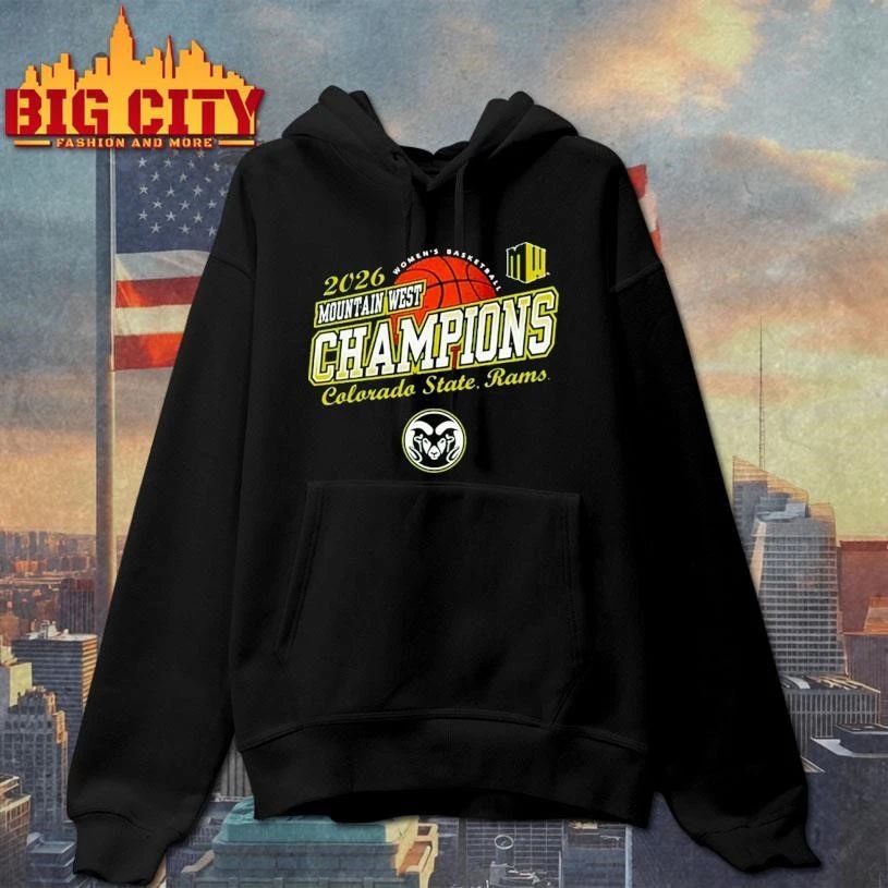 Colorado State Rams Women's Basketball Champions 2026 - Adult & Kids T-Shirts, Sweatshirts & Hoodies apparel design preview 2