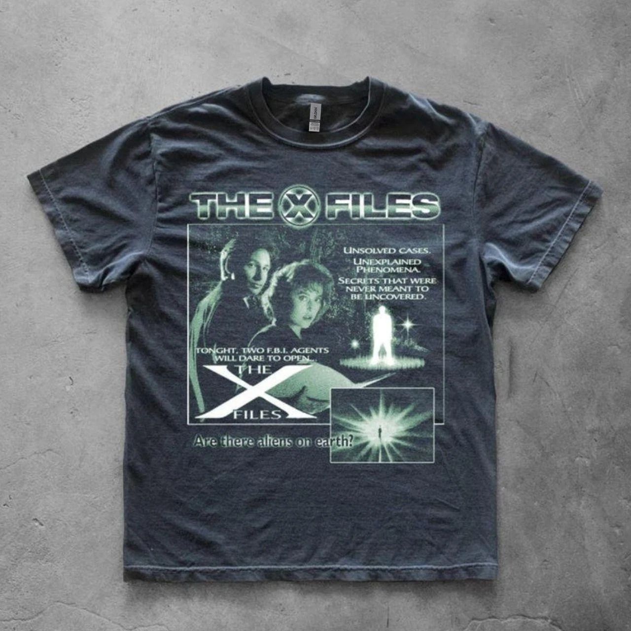 The X-Files Movie T-Shirt Vintage Sci-Fi UFO Unisex Tee S-5XL Unisex T-shirt, Sweatshirt, Hoodie, Long Sleeve Tee - T-Shirt, Sweatshirt, Hoodie