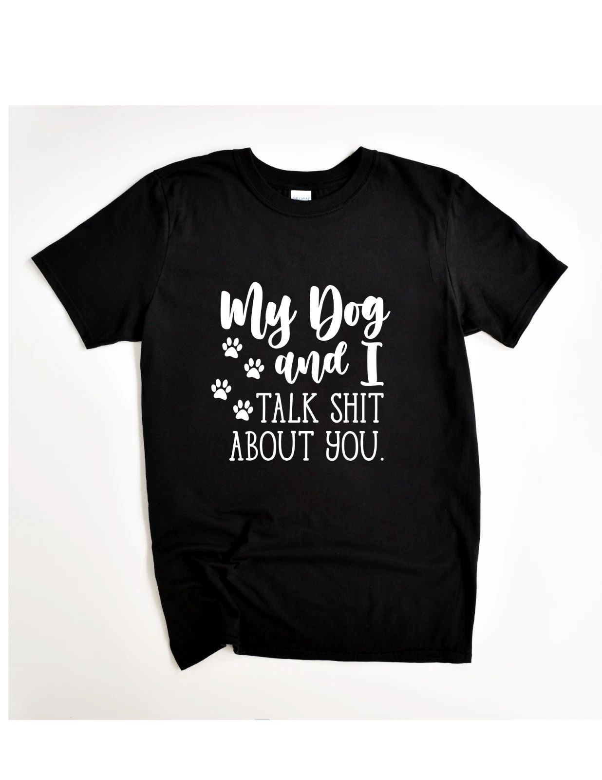 Funny Dog Lover T-Shirt - My Dog and I Milltex Brand  Unisex Black Tee Unisex T-shirt, Sweatshirt, Hoodie, Long Sleeve Tee - T-Shirt, Sweatshirt, Hoodie