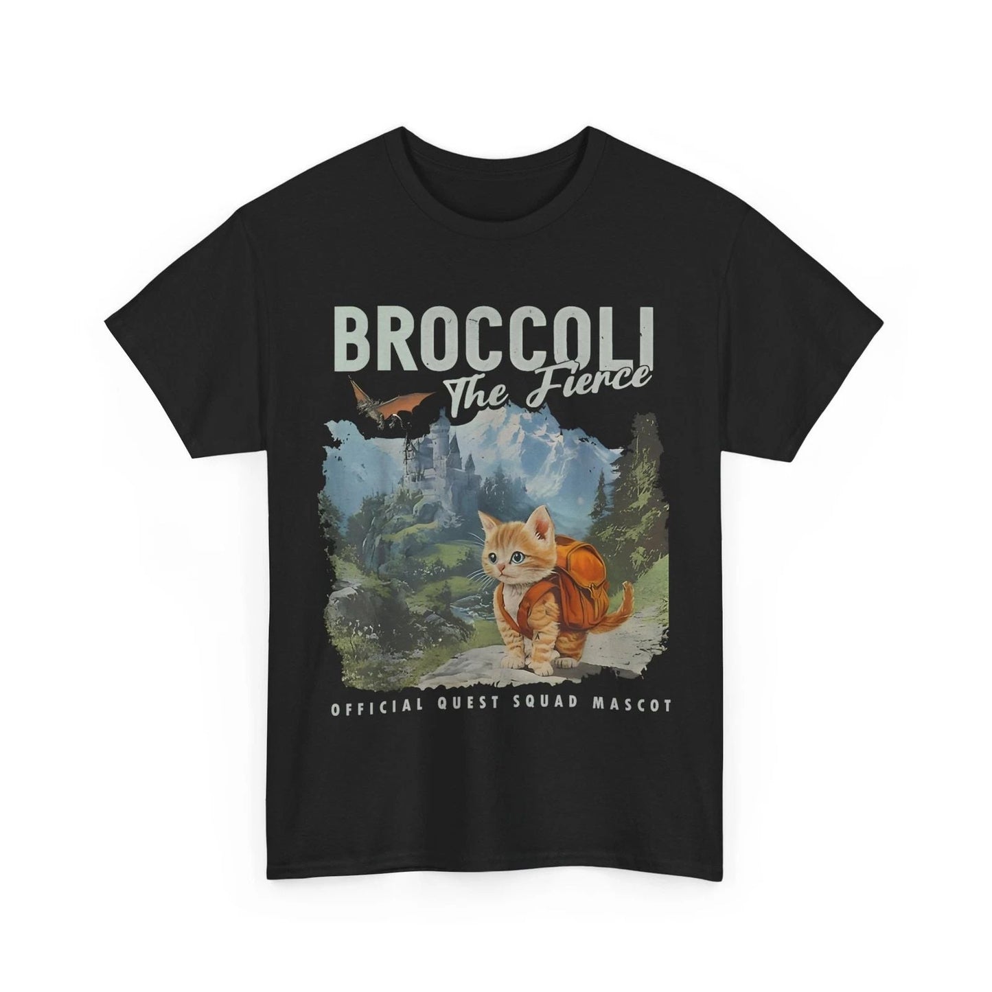 HOT Broccoli the Fierce Quest Fantasy Squad Broccoli Cat Cute T-shirt Unisex T-shirt, Sweatshirt, Hoodie, Long Sleeve Tee - T-Shirt, Sweatshirt, Hoodie
