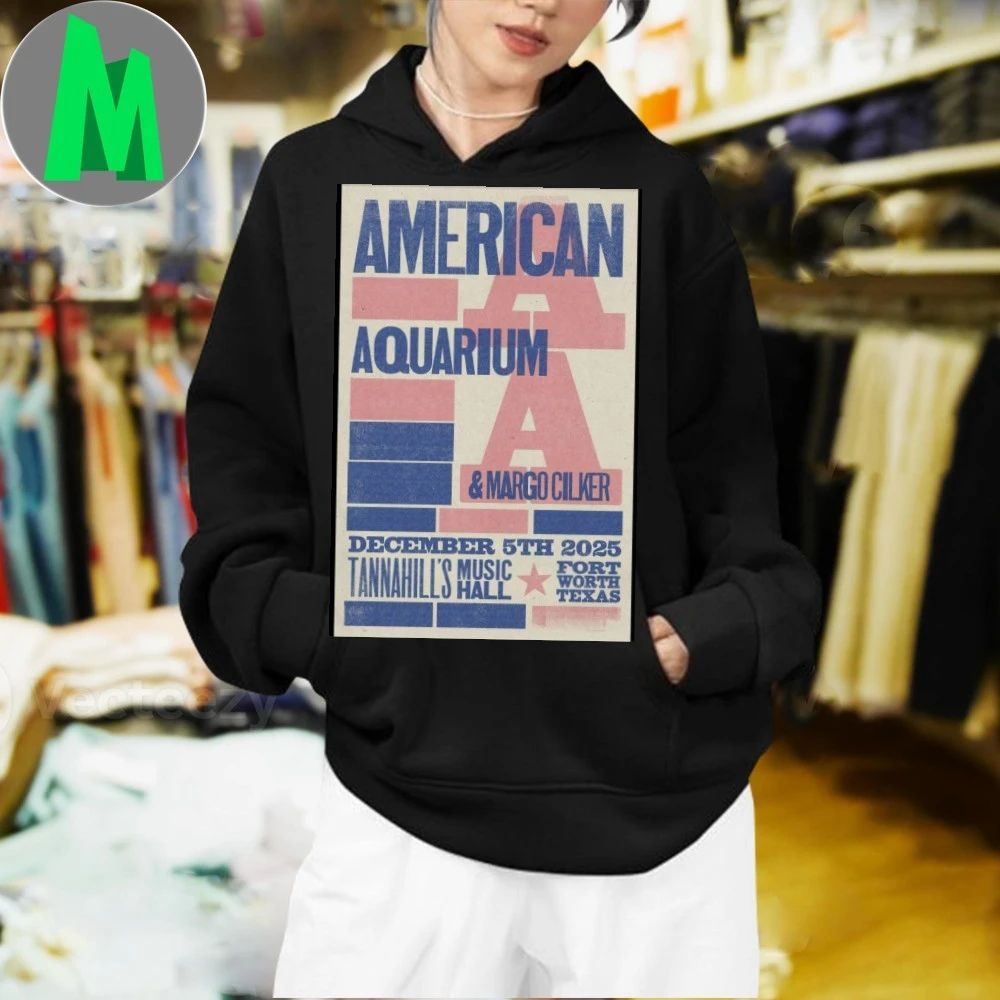 American Aquarium Fort Worth Dec 5 2025 Poster - Adult & Kids T-Shirts, Sweatshirts & Hoodies apparel design preview 2