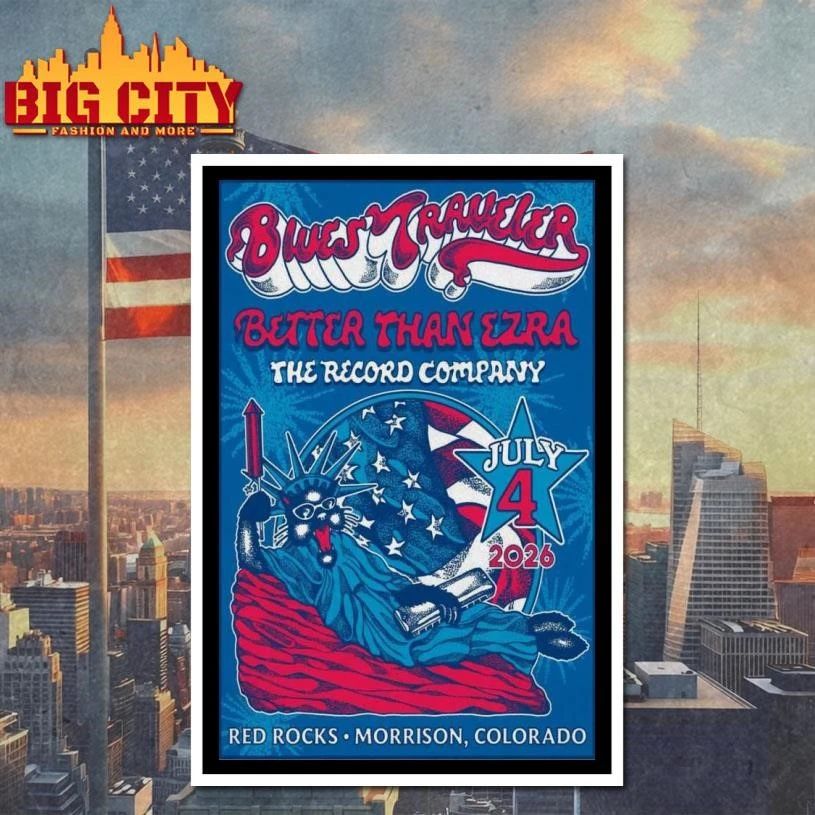 Limited Edition Blues Traveler July 4 2026 Morrison, - Adult & Kids T-Shirts, Sweatshirts & Hoodies apparel design preview 4