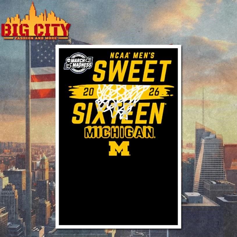 Michigan Wolverines 2026 NCAA Men's Sweet College - Adult & Kids T-Shirts, Sweatshirts & Hoodies apparel design preview 4
