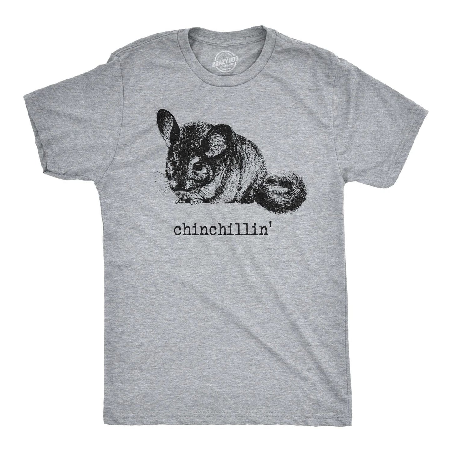 Mens Chinchillin T shirt Funny Chinchilla Animal Lover Graphic Vintage Cool Tee Unisex T-shirt, Sweatshirt, Hoodie, Long Sleeve Tee - T-Shirt, Sweatshirt, Hoodie