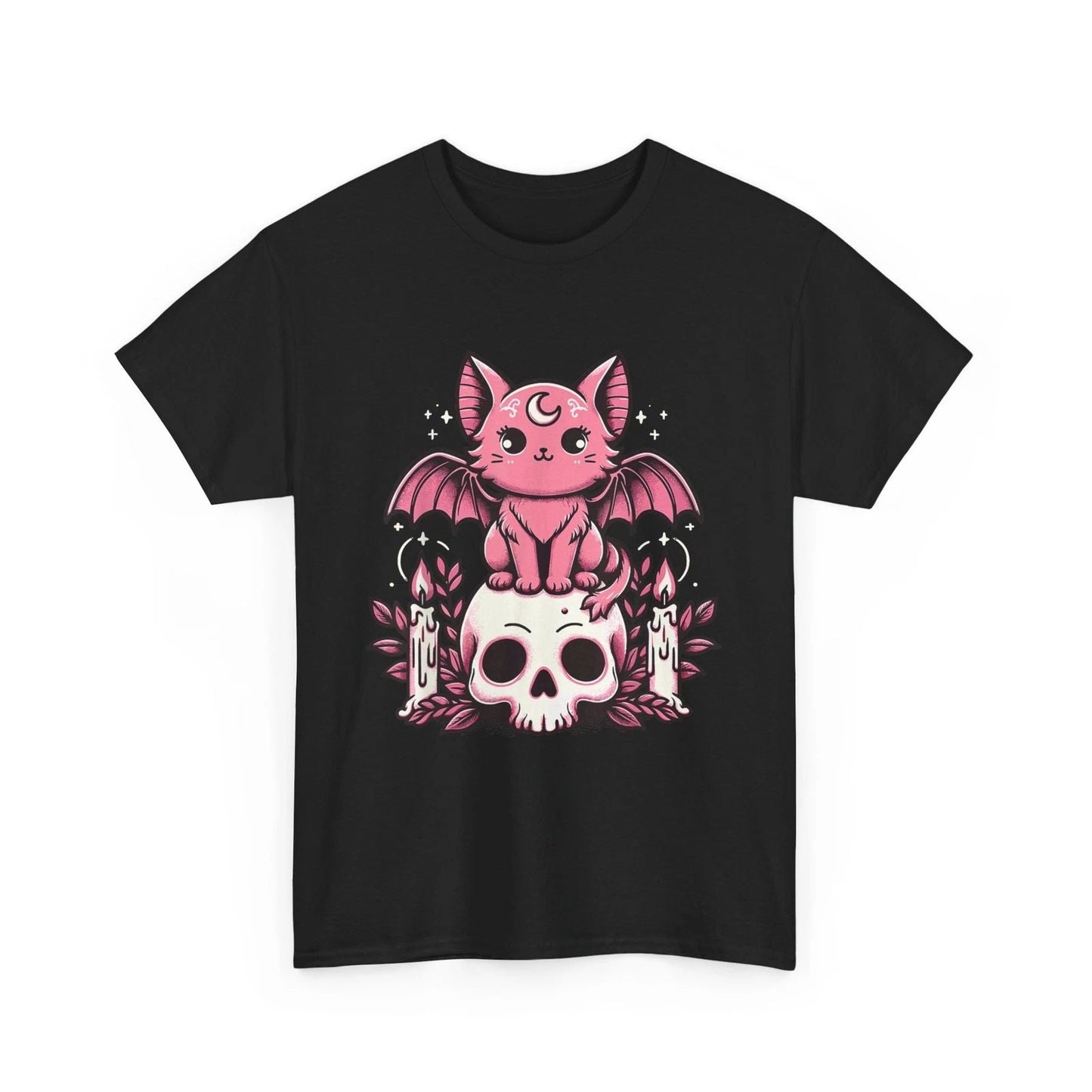HOT Kawaii Pastel Goth Cute Creepy Cat Bat Skeleton T-Shirt Unisex T-shirt, Sweatshirt, Hoodie, Long Sleeve Tee - T-Shirt, Sweatshirt, Hoodie