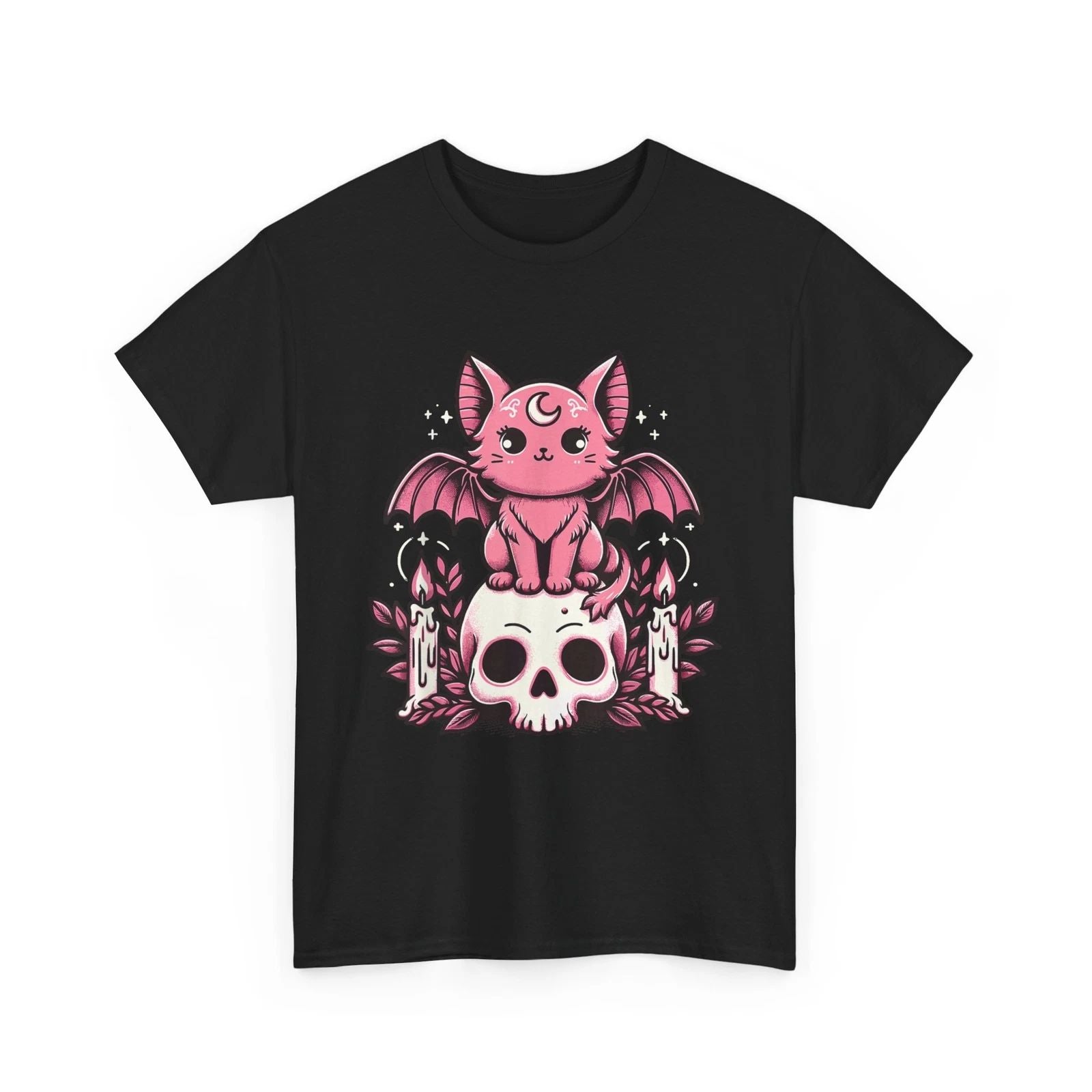 HOT Kawaii Pastel Goth Cute Creepy Cat Bat Skeleton T-Shirt Unisex T-shirt, Sweatshirt, Hoodie, Long Sleeve Tee - T-Shirt, Sweatshirt, Hoodie