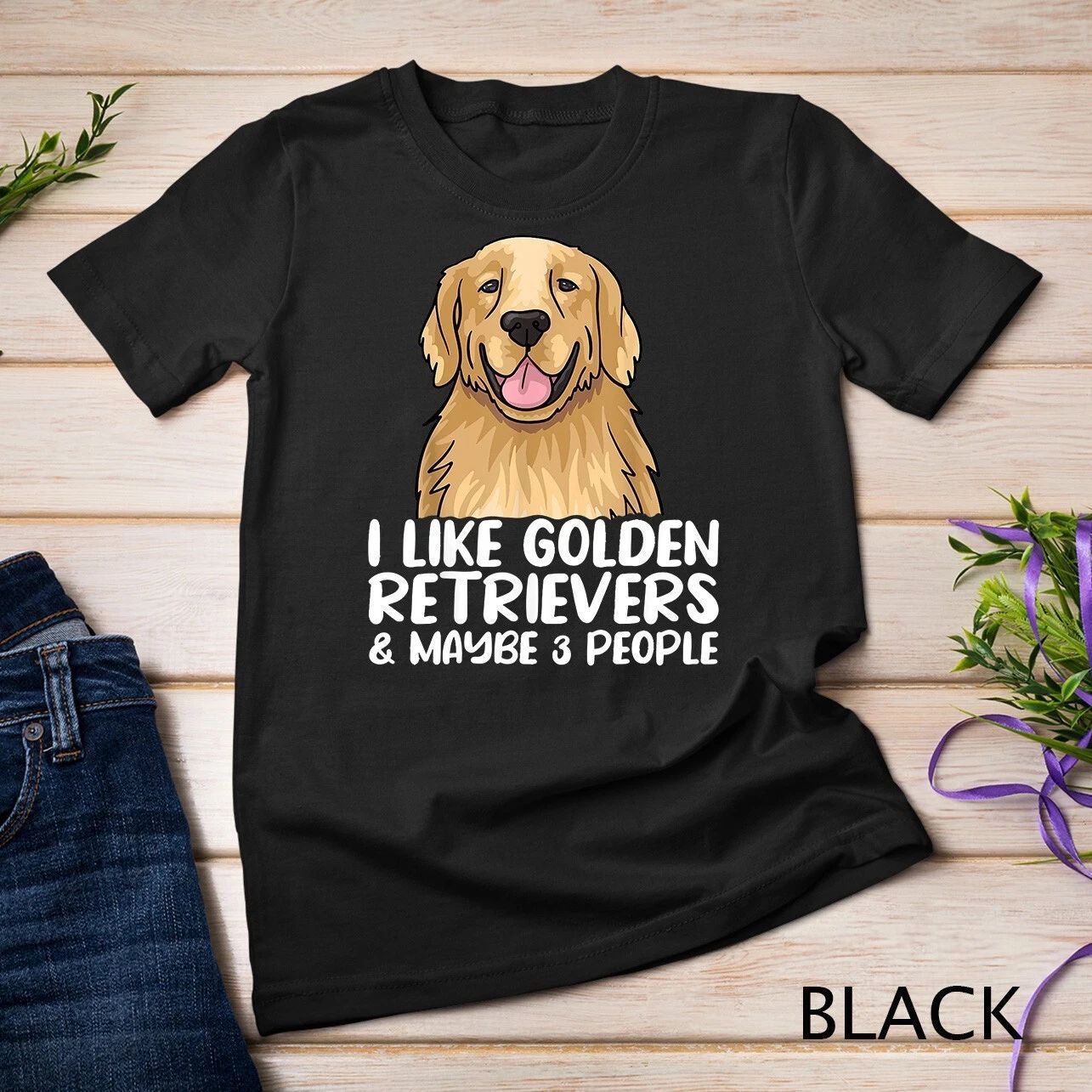 Golden Retriever Tshirt  Dog Lover Tee  Golden T-Shirt Unisex T-shirt Unisex T-shirt, Sweatshirt, Hoodie, Long Sleeve Tee - T-Shirt, Sweatshirt, Hoodie