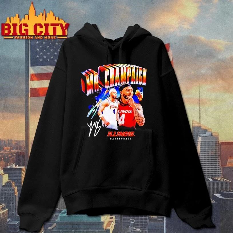 Illinois Basketball Kylan Boswell Mr Champaign - Adult & Kids T-Shirts, Sweatshirts & Hoodies apparel design preview 2