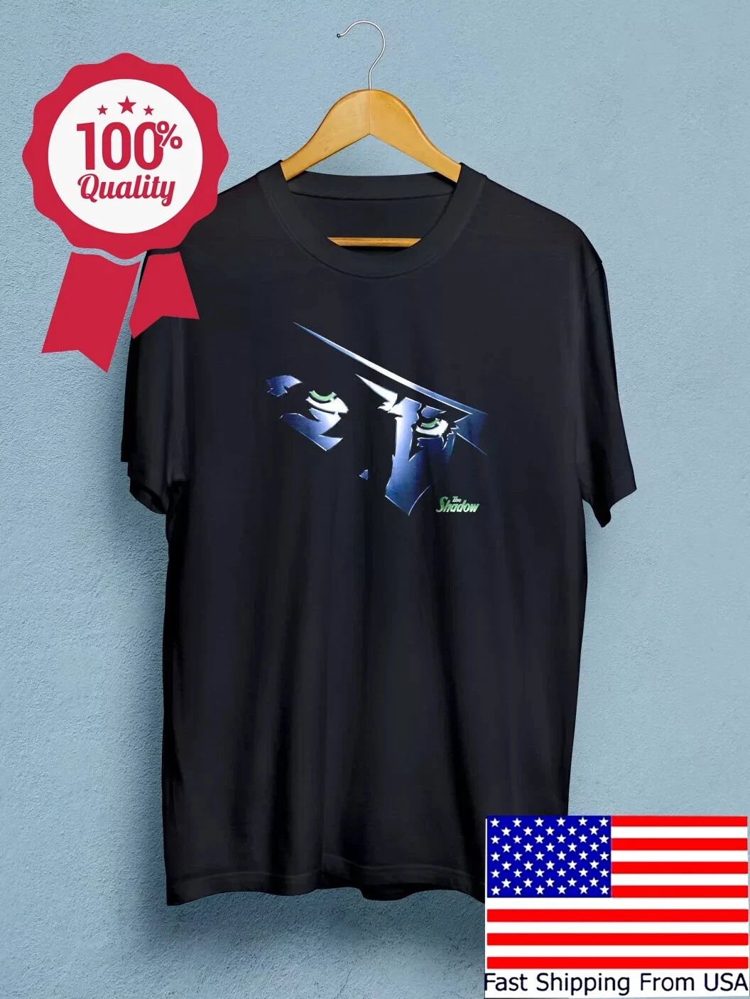 1994 THE SHADOW with Quote Graphic Short Seeve T - Shirt Unisex T-shirt, Sweatshirt, Hoodie, Long Sleeve Tee - T-Shirt, Sweatshirt, Hoodie