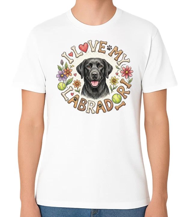 I Love My Labrador Graphic Unisex T-Shirt Dog Lover Cute Pet Tee Unisex T-shirt, Sweatshirt, Hoodie, Long Sleeve Tee - T-Shirt, Sweatshirt, Hoodie