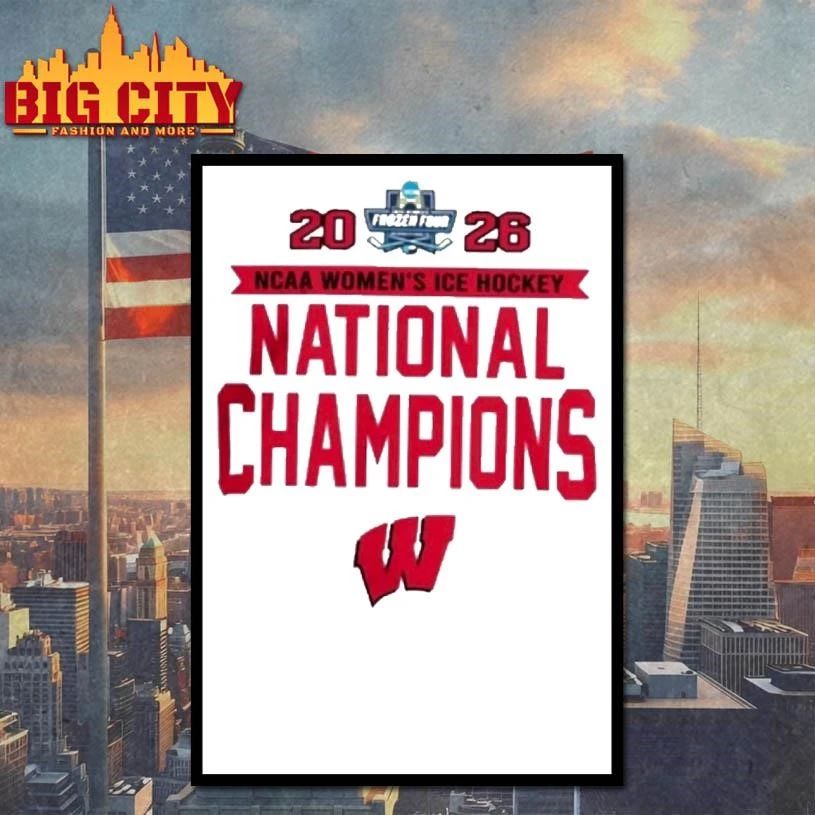 Wisconsin Badgers Ncaa Frozen Four Womens Ice Hockey - Adult & Kids T-Shirts, Sweatshirts & Hoodies apparel design preview 4