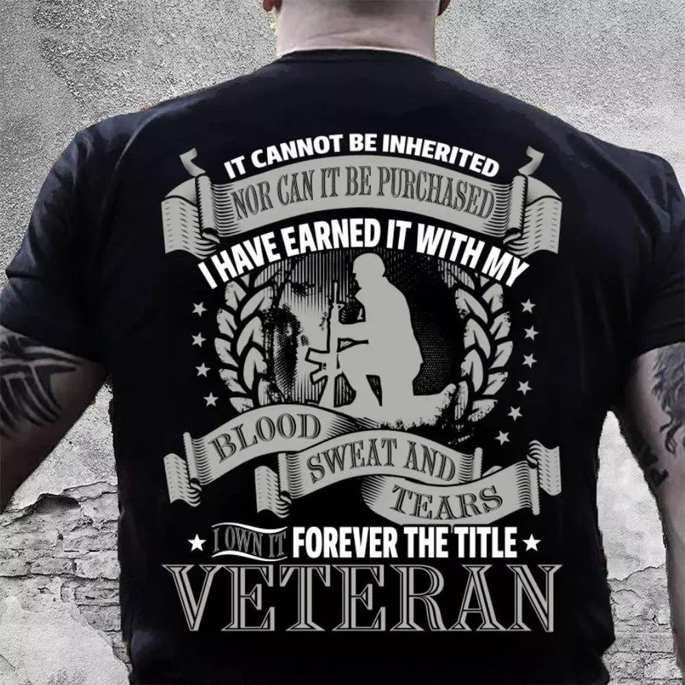 Veteran T Shirt Forever The Title Veteran Standard T Shirt Veterans Day Shirts Unisex T-shirt, Sweatshirt, Hoodie, Long Sleeve Tee - T-Shirt, Sweatshirt, Hoodie
