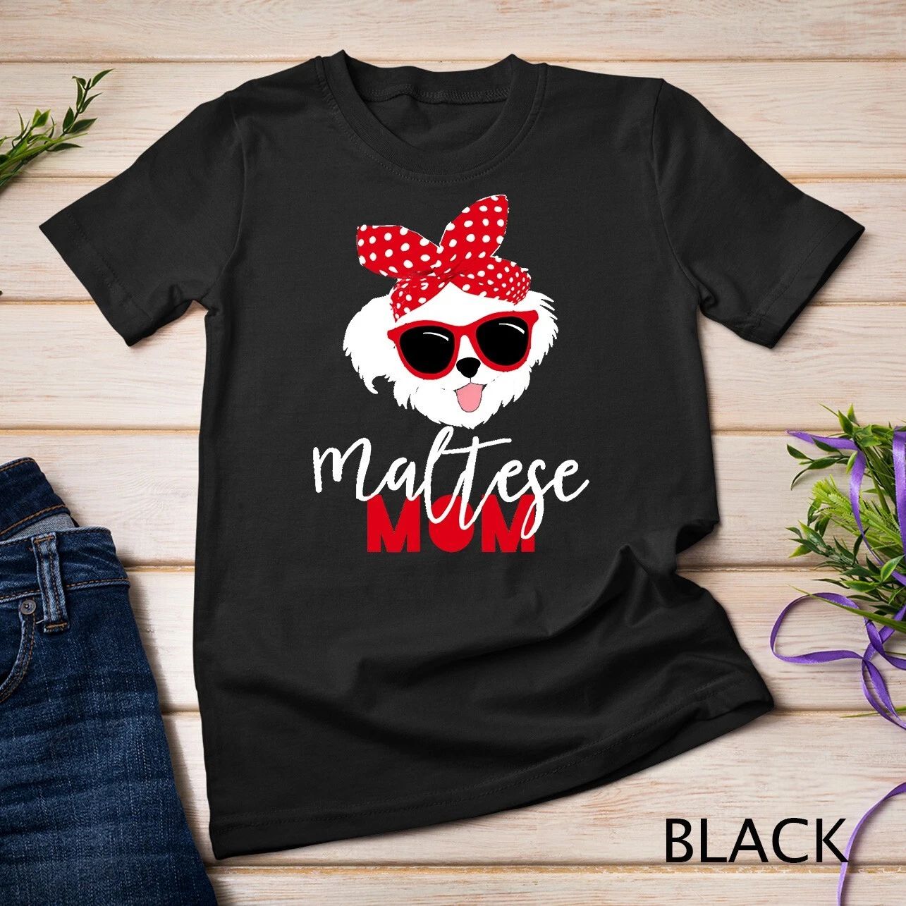 Dog Lovers T Shirt Maltese Mom Fur Mama Shirt Unisex T-shirt Unisex T-shirt, Sweatshirt, Hoodie, Long Sleeve Tee - T-Shirt, Sweatshirt, Hoodie