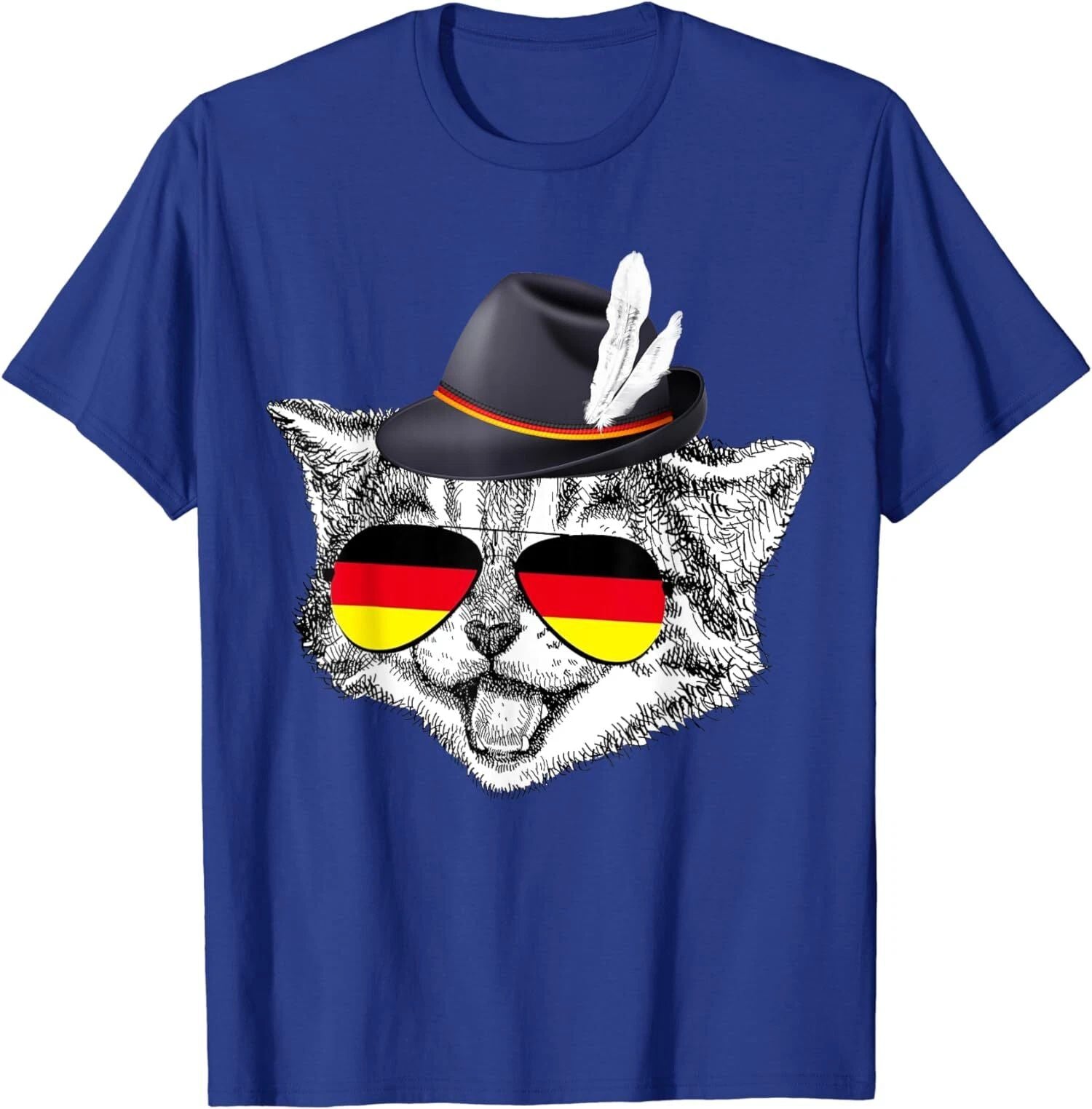 Cute Cat German Flag Oktoberfest Pride Germany T-Shirt Unisex T-shirt, Sweatshirt, Hoodie, Long Sleeve Tee - T-Shirt, Sweatshirt, Hoodie