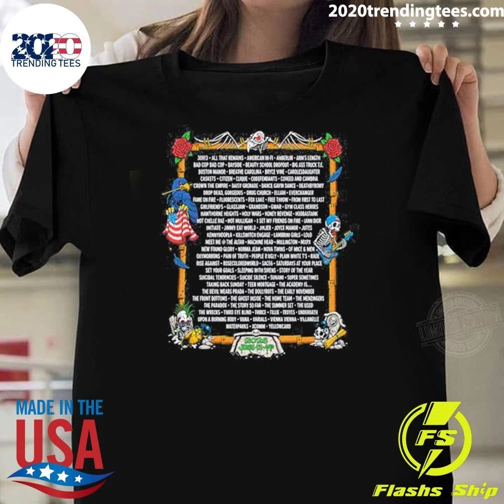 Vans Warped Tour Washington D.C 2026 Lineup Tee Shirt Unisex T-shirt, Sweatshirt, Hoodie, Long Sleeve Tee - T-Shirt, Sweatshirt, Hoodie